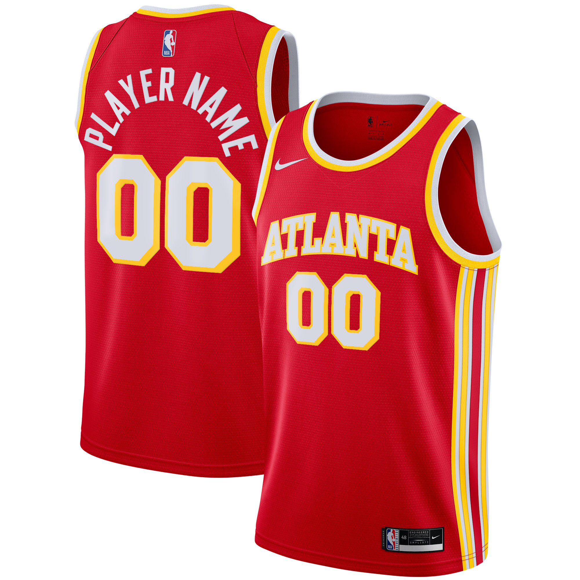 Atlanta Hawks NBA Jersey 2020/21 - Red | FanWearStyle