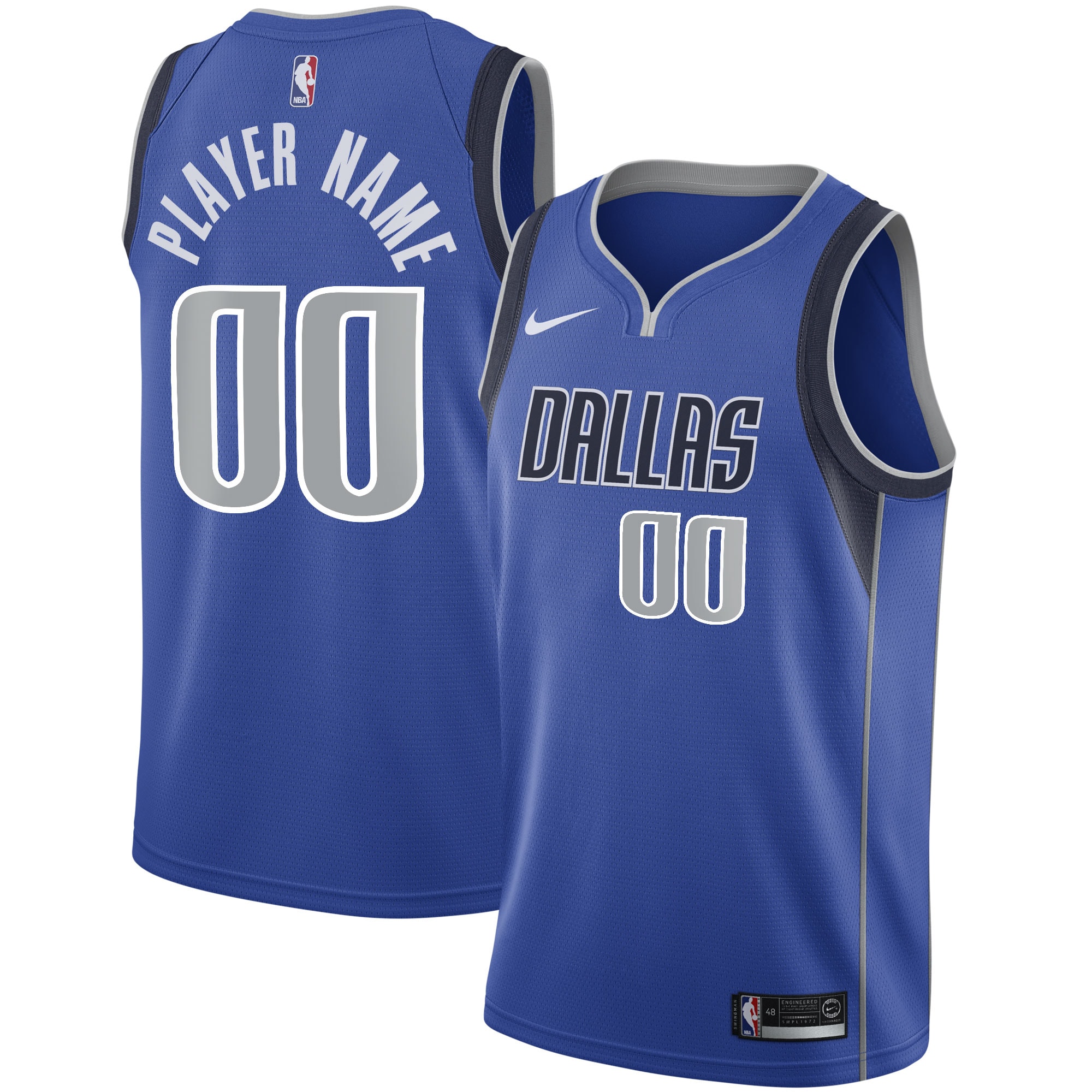 Dallas Mavericks NBA Jersey 2020/21 - Blue | FanWearStyle