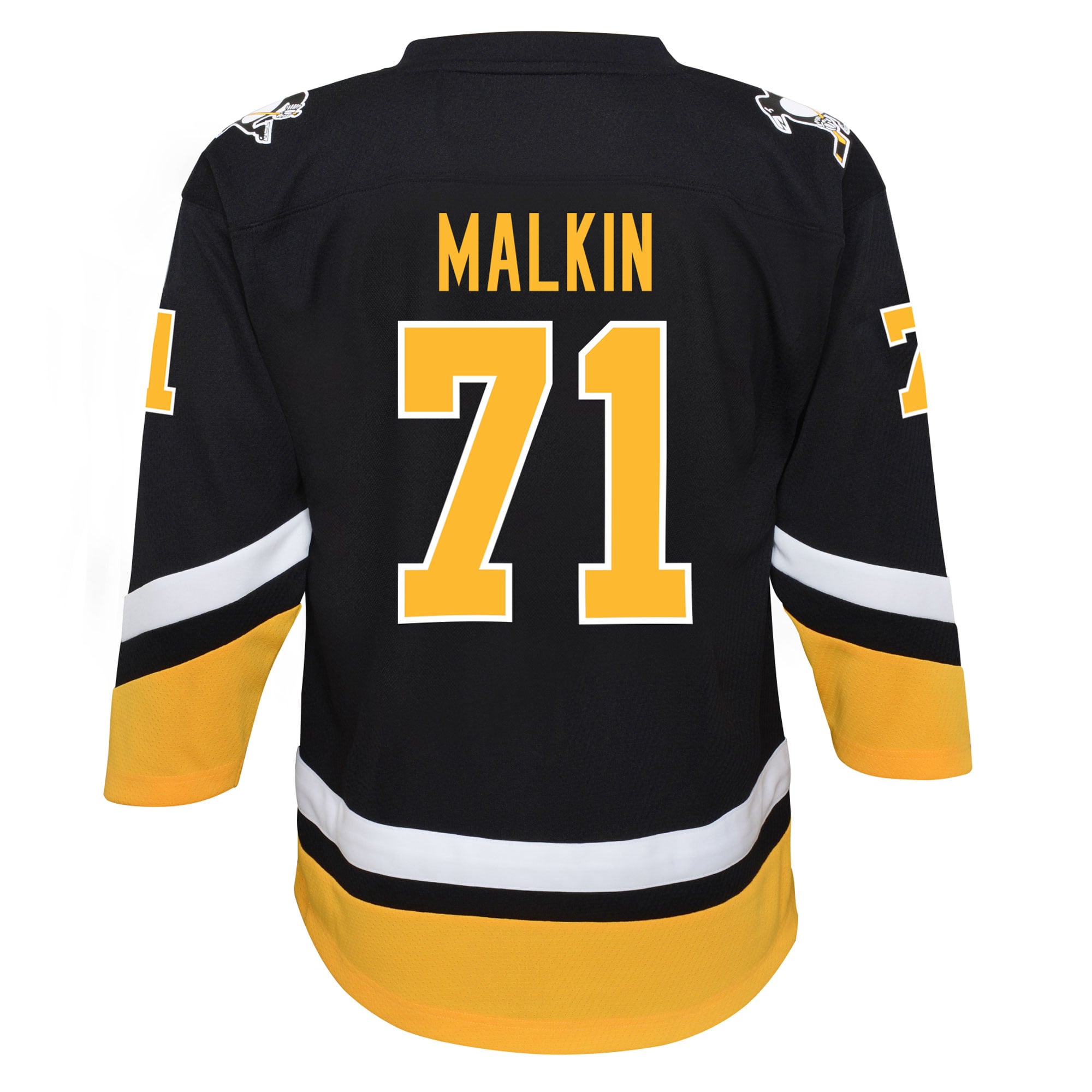 Evgeni Malkin Pittsburgh Penguins Youth 2021/22 Alternate Replica Player Jersey - Black - angle 3