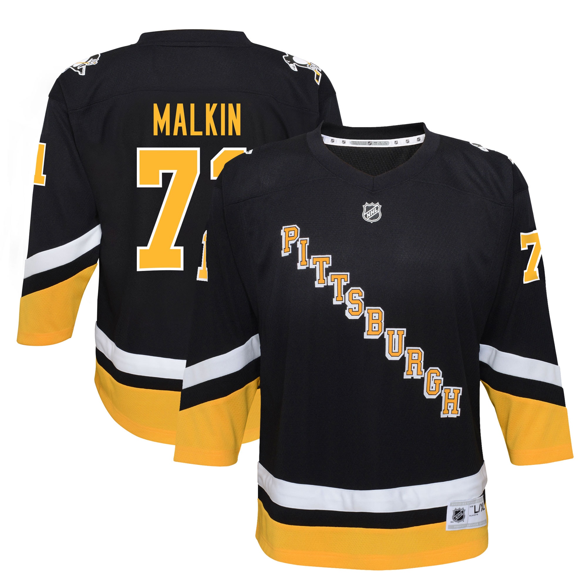 Evgeni Malkin Pittsburgh Penguins 2021/22 Alternate Replica Player Jersey - Black | FanWearStyle
