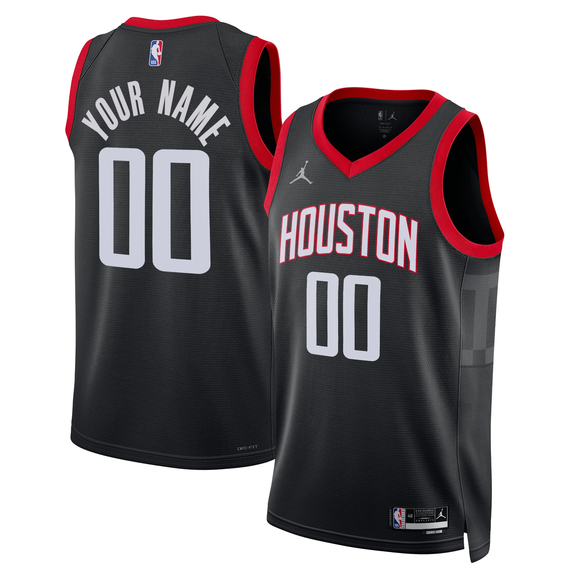 Houston Rockets NBA Jersey 2022/23 - Black | FanWearStyle