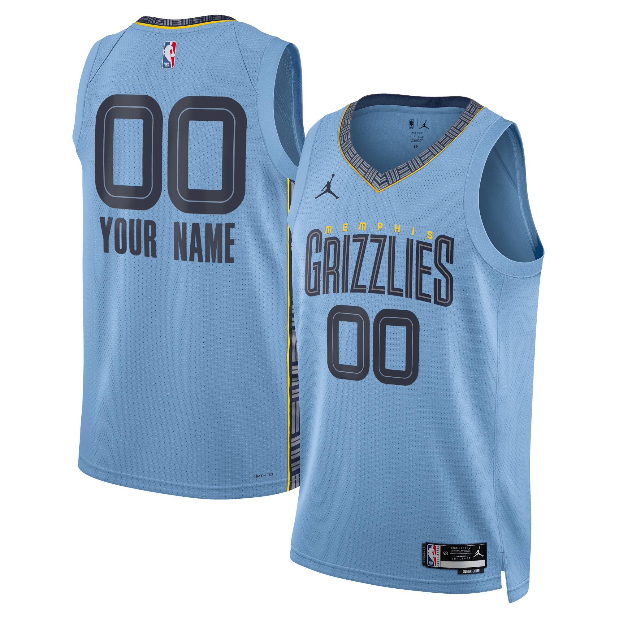 Memphis Grizzlies NBA Jersey 2022/23 - Blue | FanWearStyle