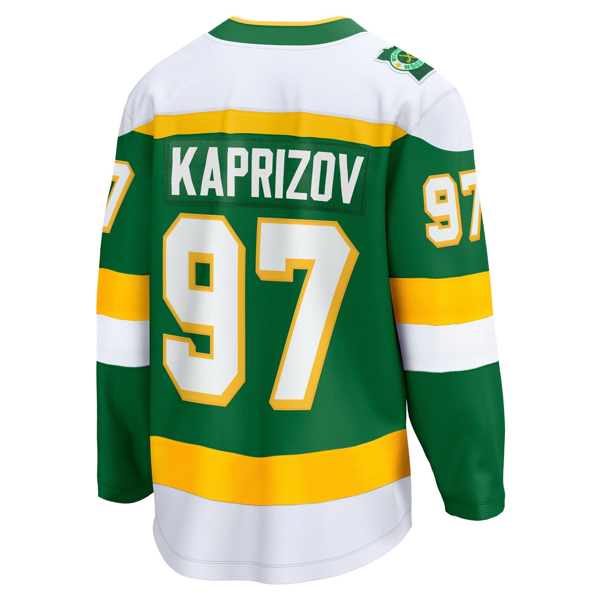 Kirill Kaprizov Minnesota Wild 2023/24 Alternate Breakaway Jersey - Green - angle 4