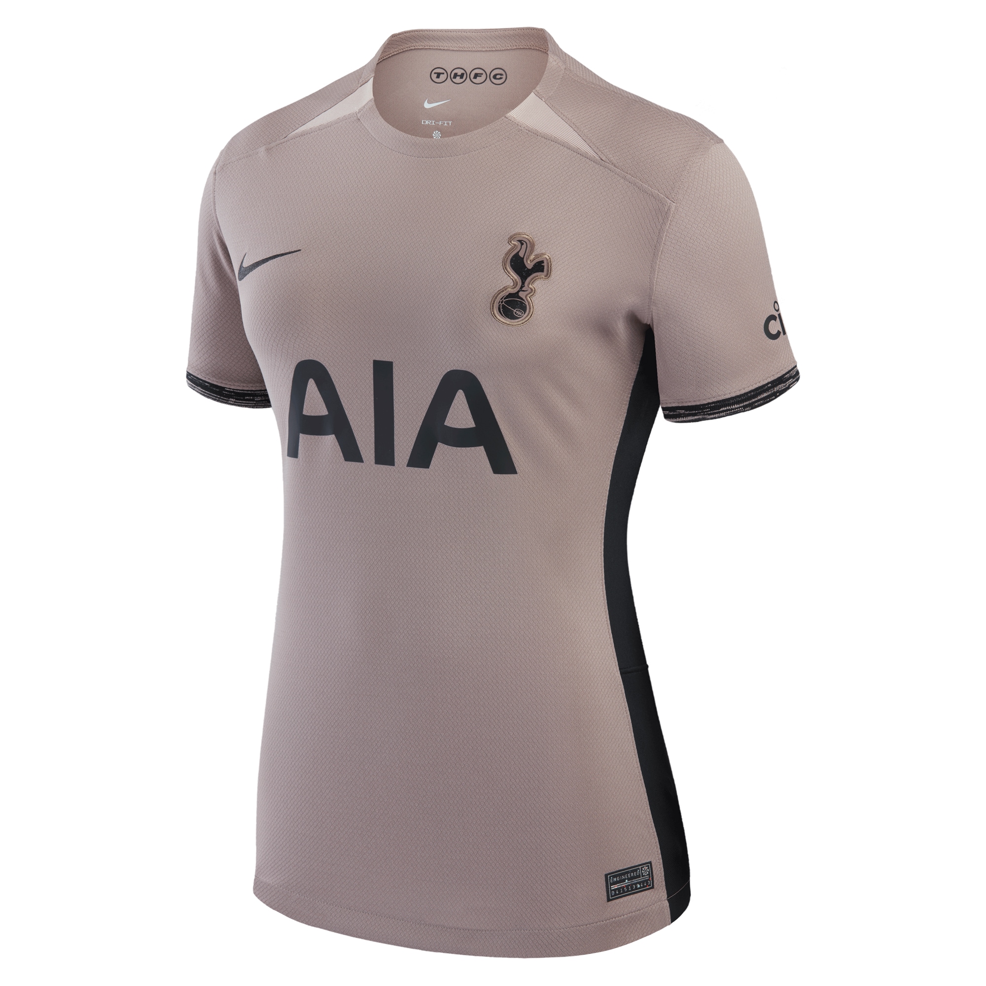 Son Heung-Min Tottenham Hotspur Women's 2023/24 Third Stadium Replica Player Jersey - Tan - angle 4