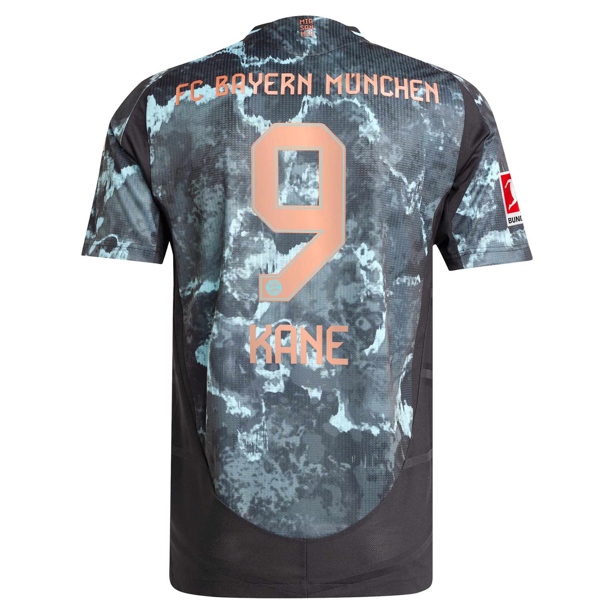Harry Kane #9 Bayern Munich 2024/25 Away Player Jersey - Black - angle 5
