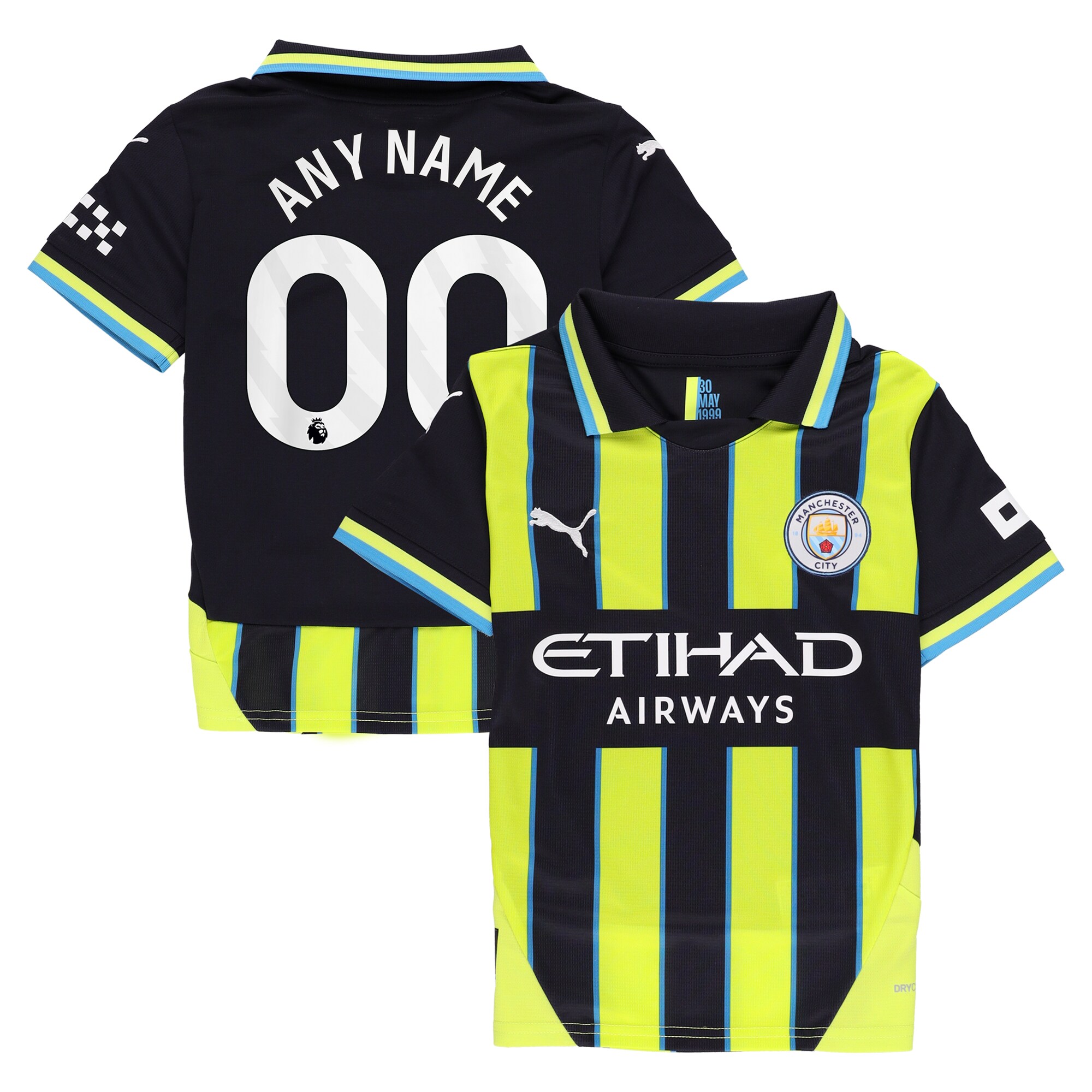 Manchester City Youth 2024/25 Away Replica Custom Jersey - Navy - angle 3