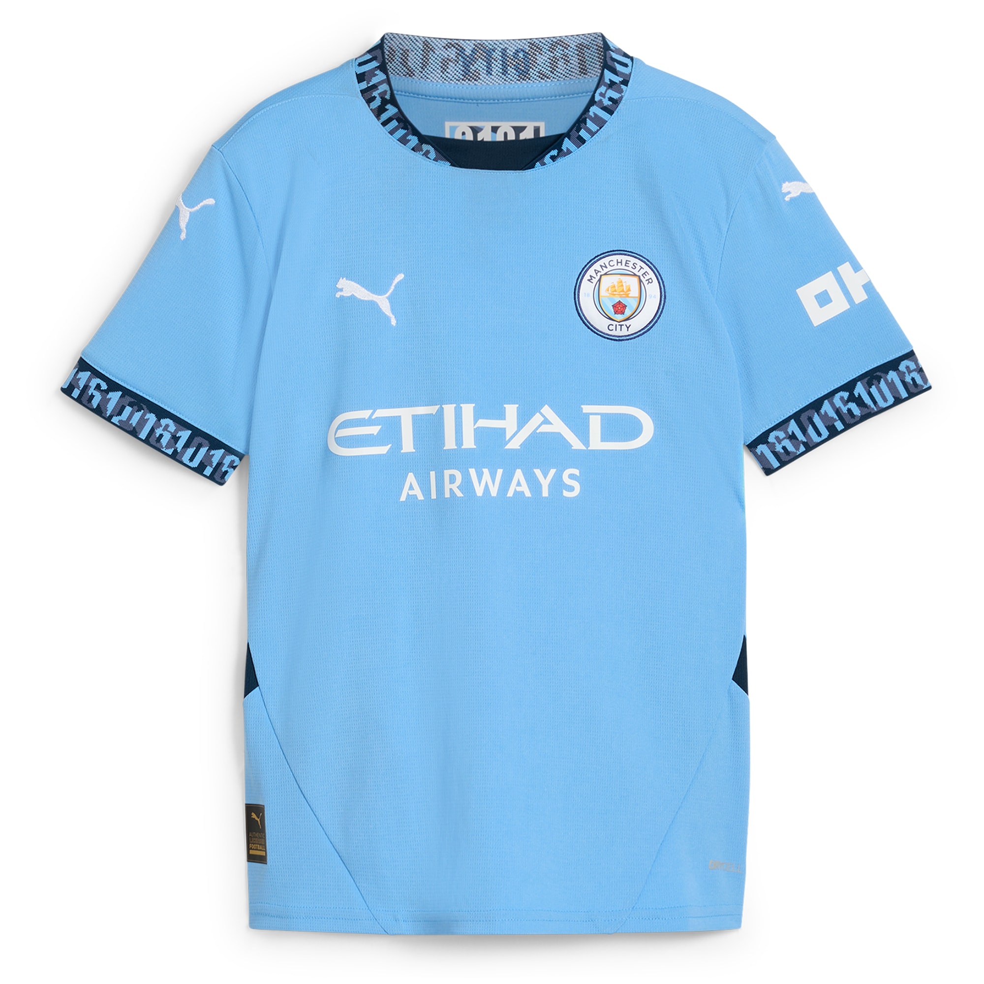 Manchester City Youth 2024/25 Home Replica Custom Jersey - Light Blue - angle 4