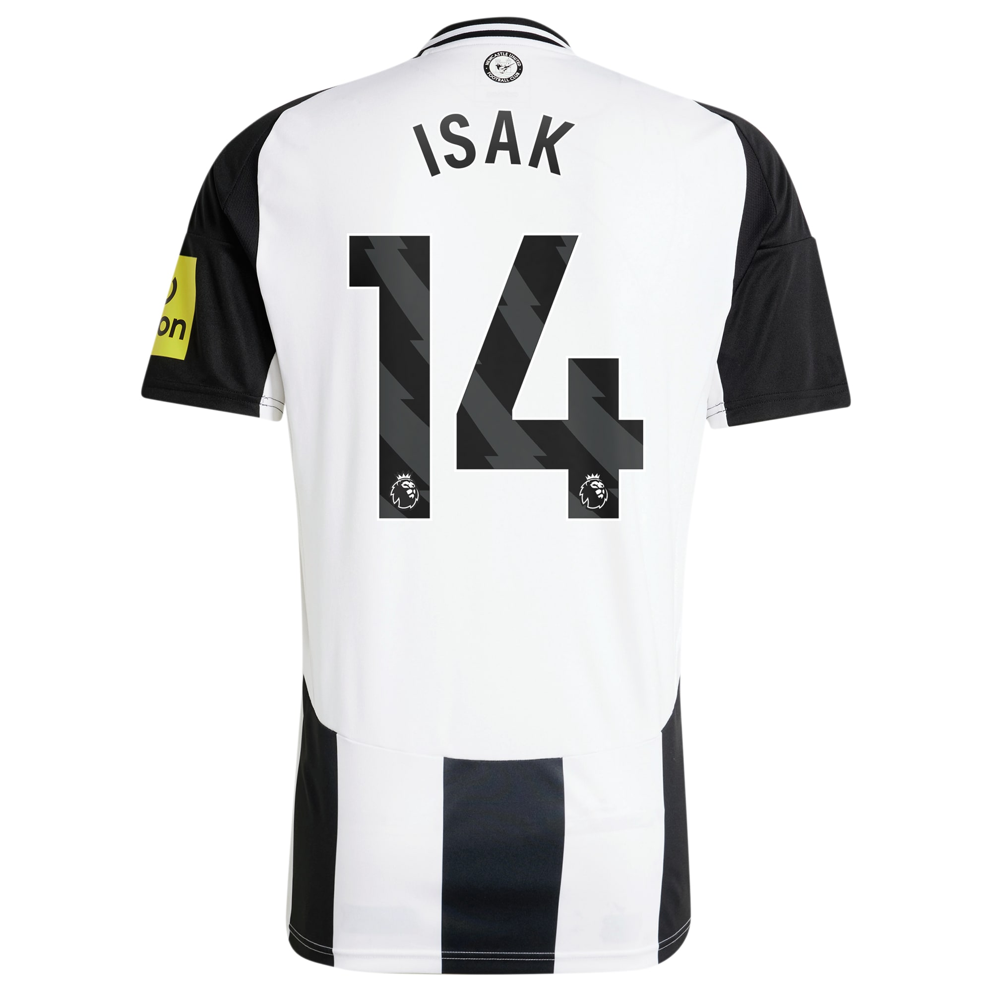 Alexander Isak Newcastle United 2024/25 Home Replica Player Jersey - Black - angle 5