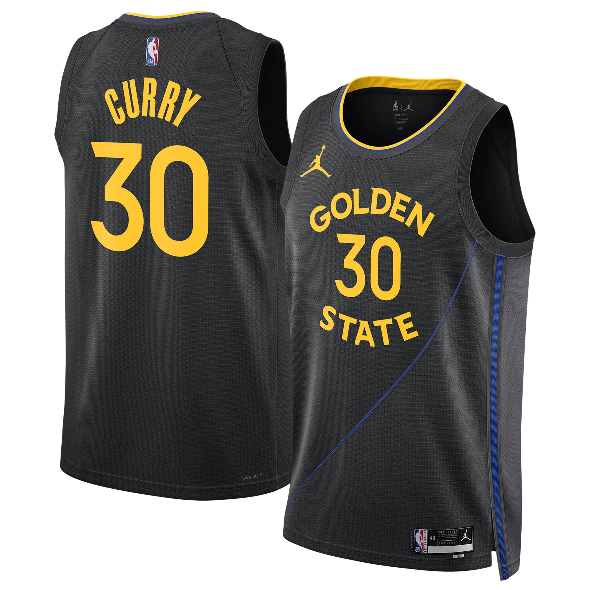 Youth Stephen Curry #30 Golden State Warriors 2024/25 Swingman Jersey - Statement Edition - Black | FanWearStyle