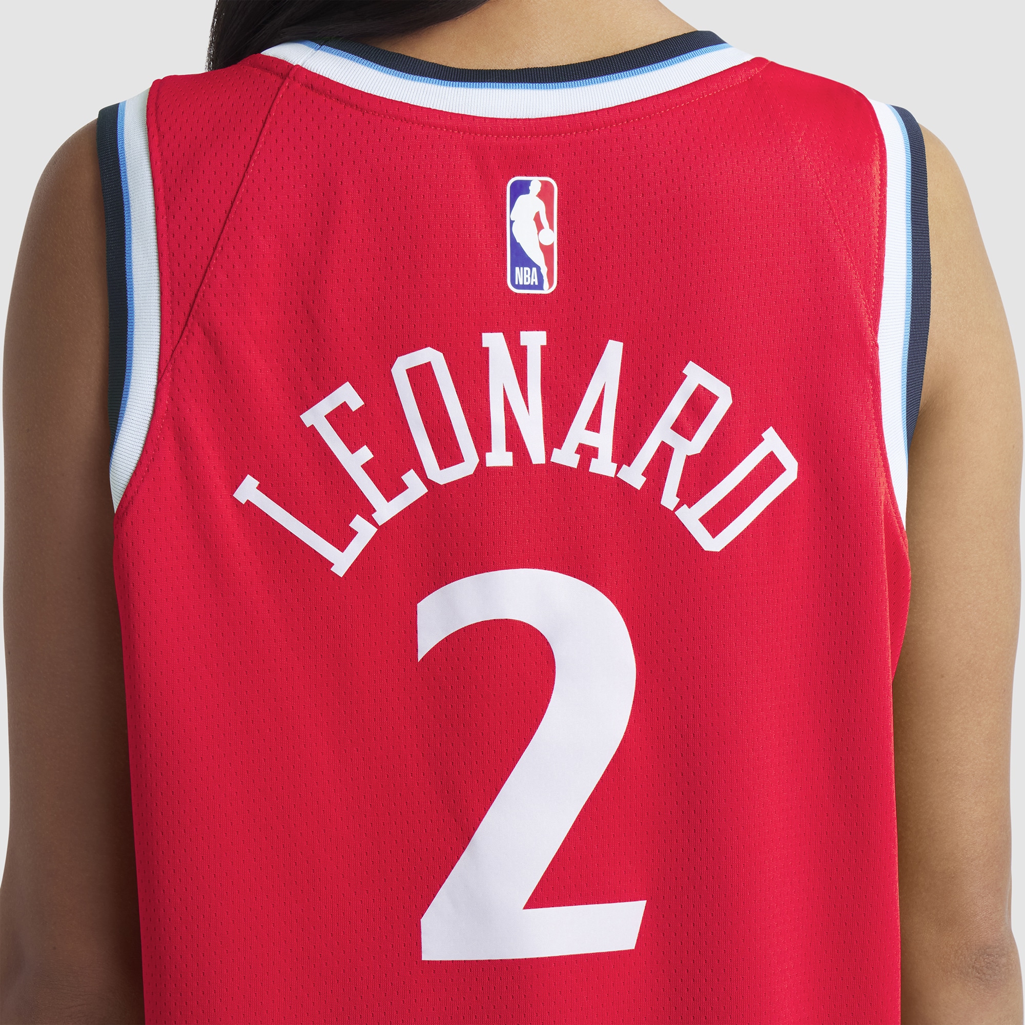 Kawhi Leonard #2 LA Clippers Unisex 2024/25 Swingman Jersey - Statement Edition - Red - angle 9
