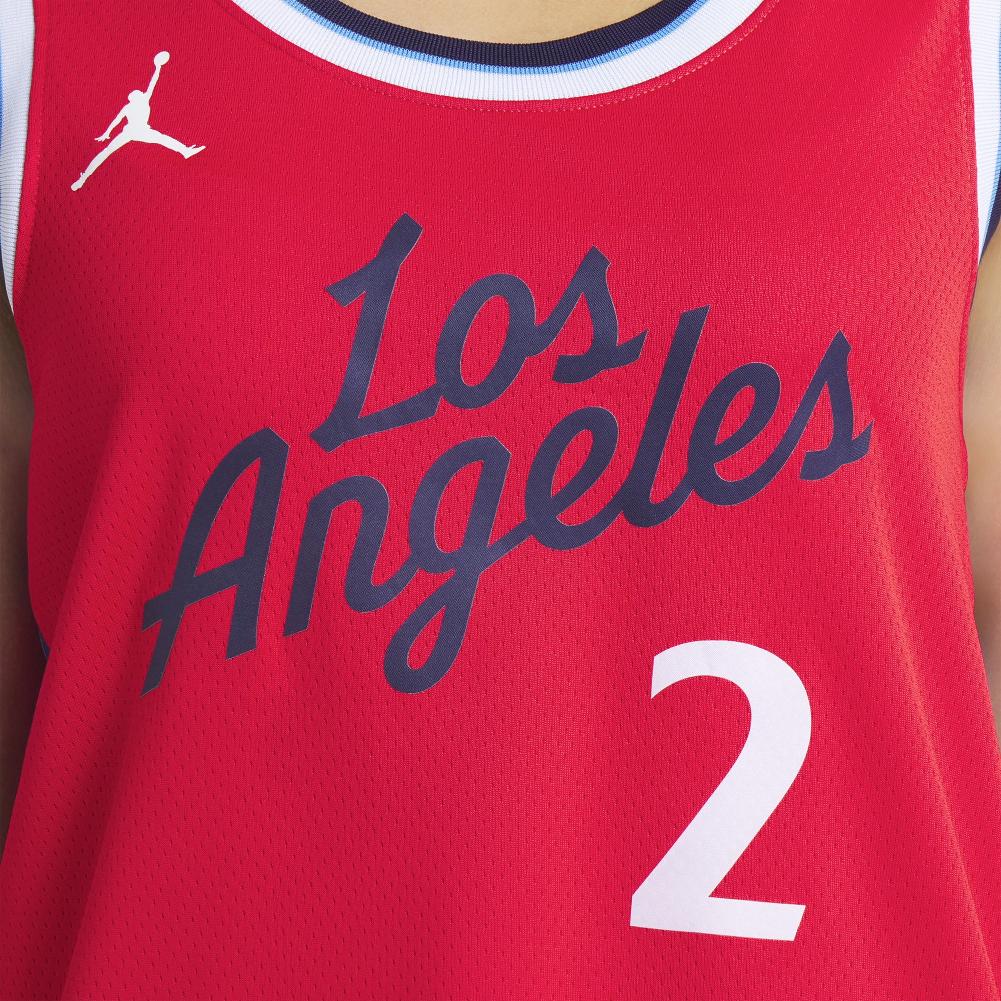 Kawhi Leonard #2 LA Clippers Unisex 2024/25 Swingman Jersey - Statement Edition - Red - angle 8