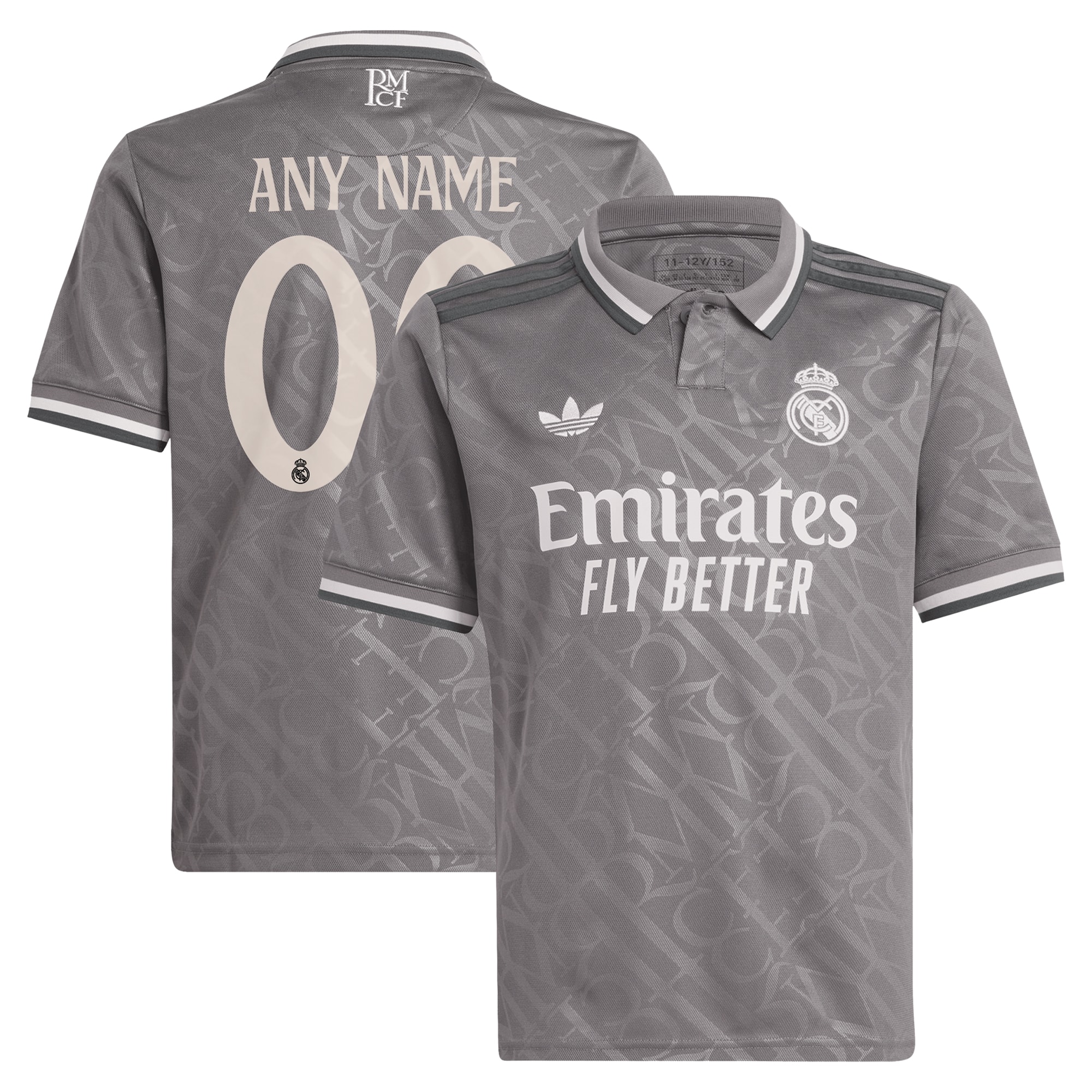 Real Madrid Third Soccer Jersey 2024/25 - Charcoal | FanWearStyle