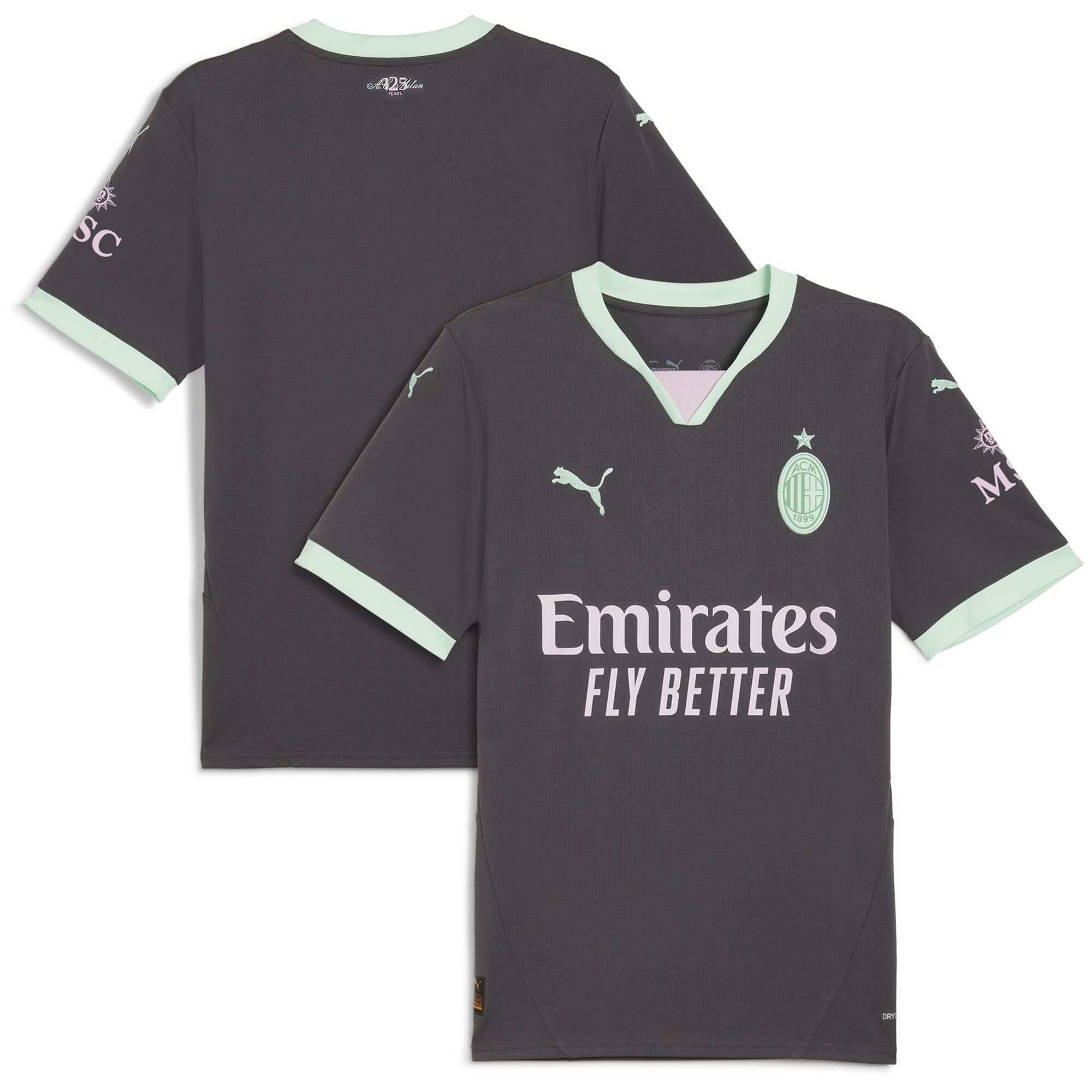 AC Milan Third Soccer Jersey 2024/25 - Charcoal | FanWearStyle