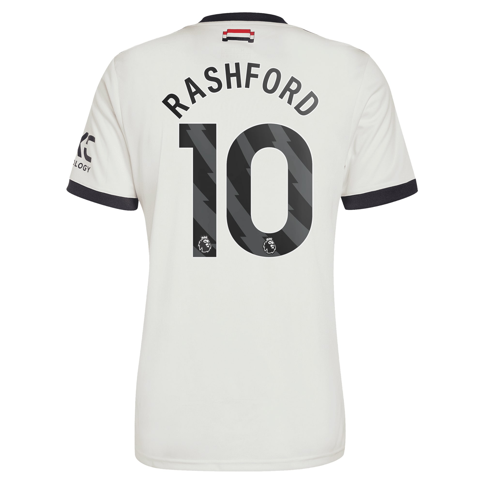 Marcus Rashford Manchester United Originals 2024/25 Third Replica Jersey - Cream - angle 5