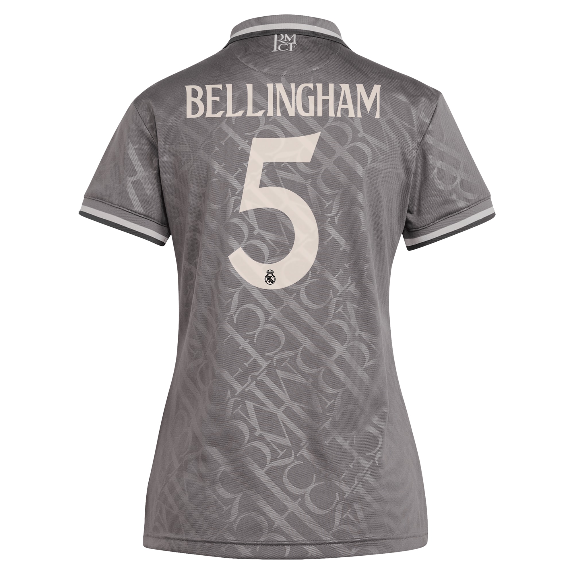 Jude Bellingham #5 Real Madrid Originals Women's 2024/25 Third Replica Player Jersey - Charcoal - angle 5