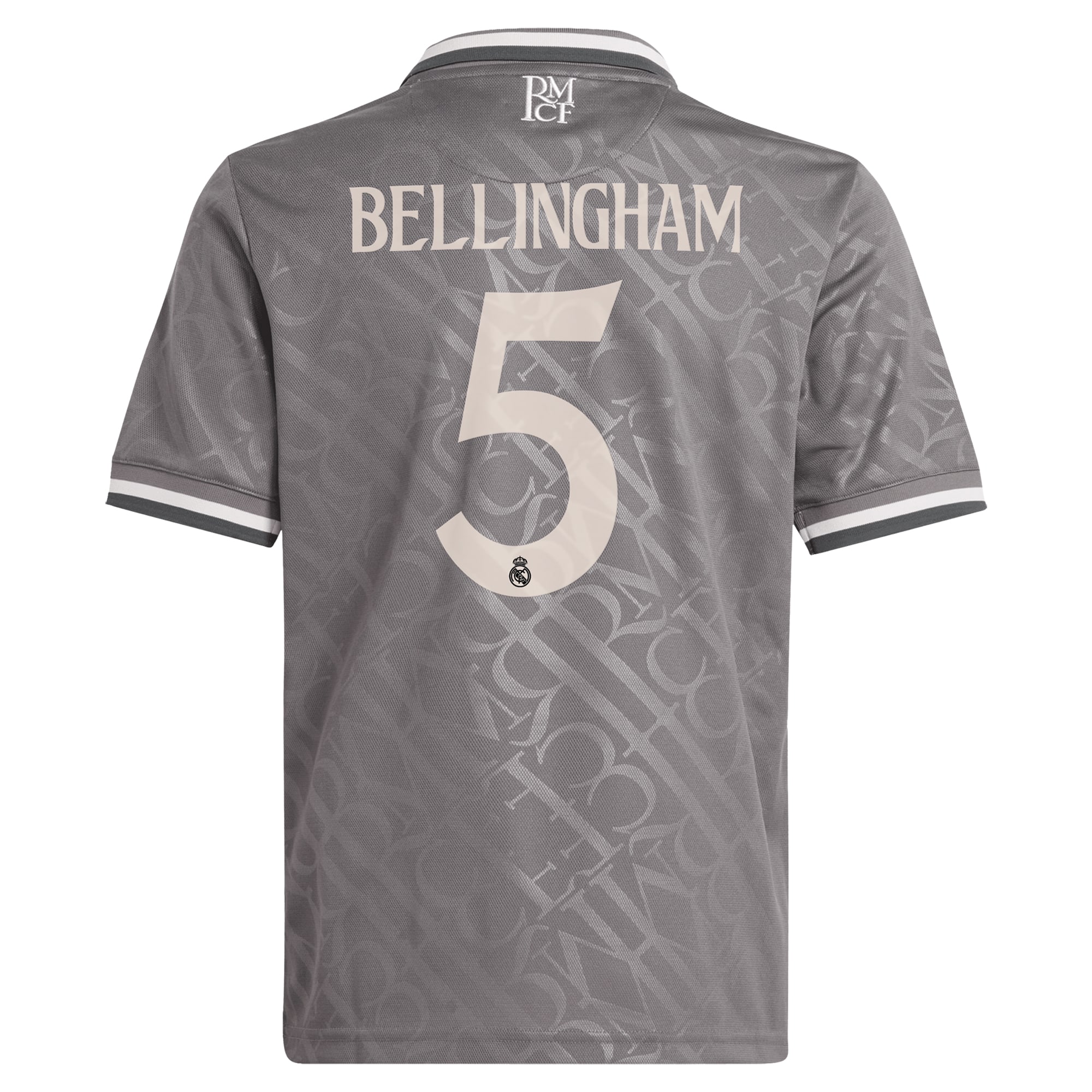Jude Bellingham #5 Real Madrid Originals Youth 2024/25 Third Replica Player Jersey - Charcoal - angle 5
