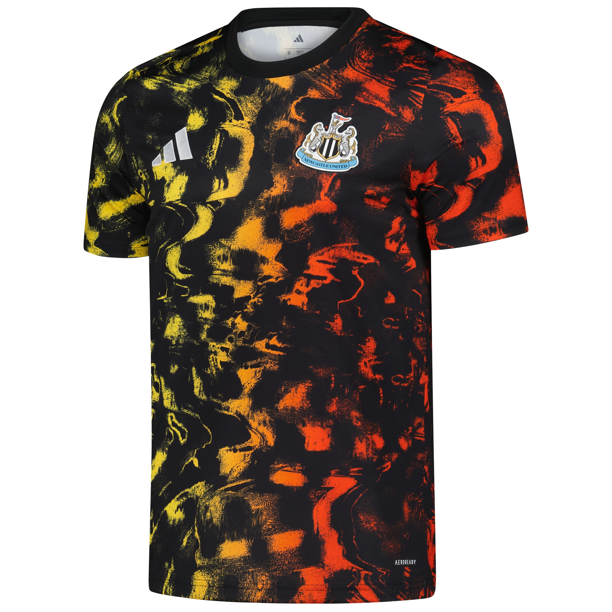 Newcastle United 2025/26 AEROREADY Pre-Match Jersey Top - Black - angle 4