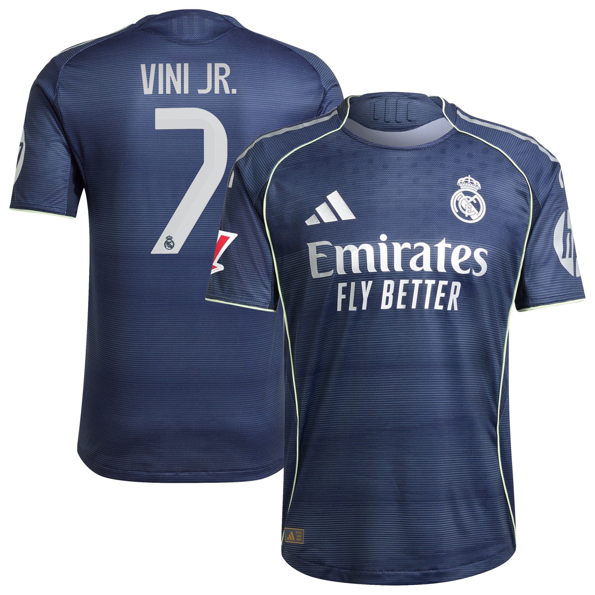 Vini Jr. Real Madrid Away Soccer Jersey 2025/26 - Blue | FanWearStyle