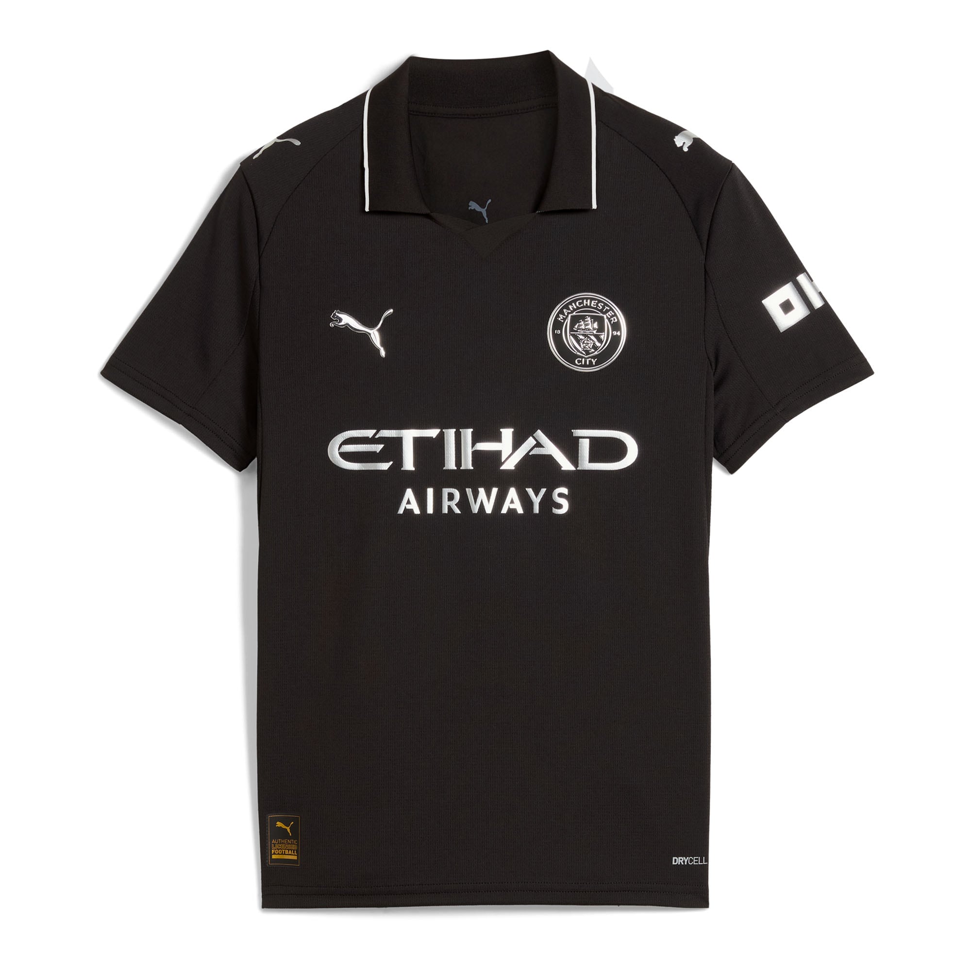 Manchester City Youth 2025/26 Away Replica Custom Jersey - Black - angle 4