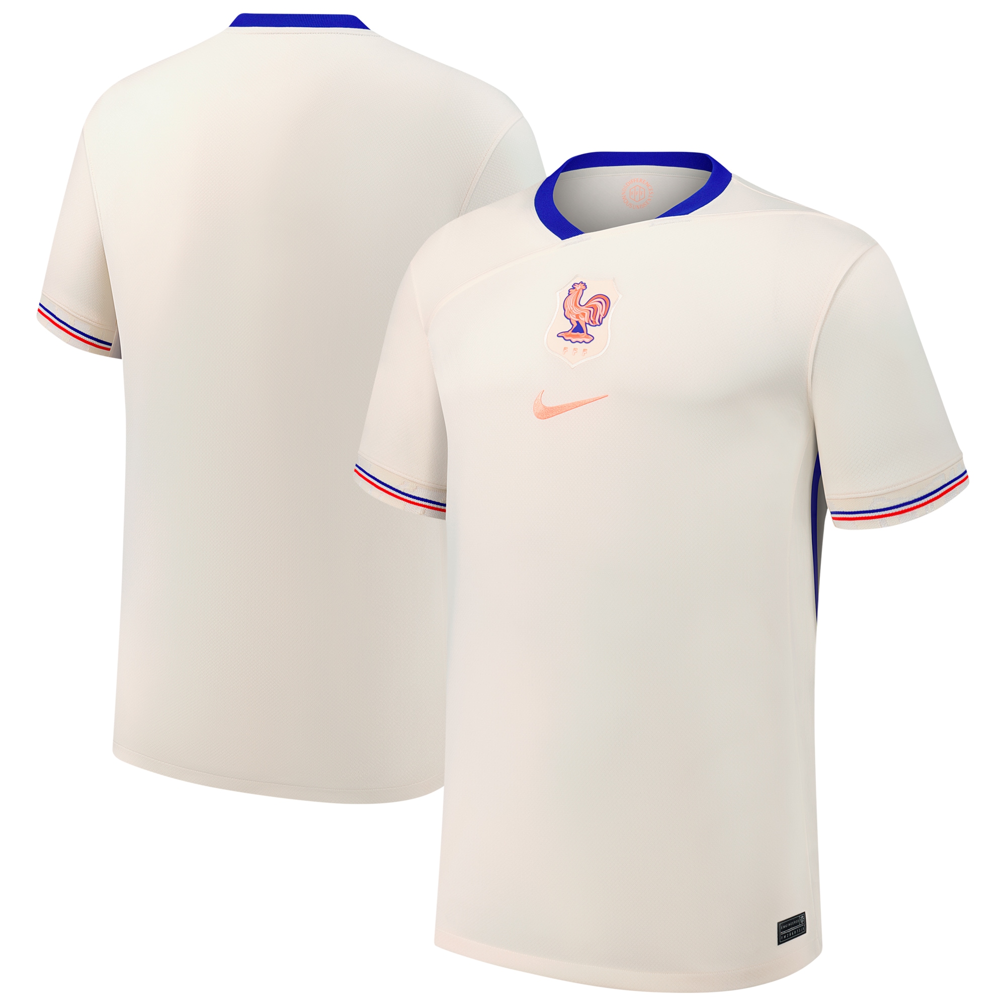 France Women's National Team 2025/26 Away Replica Jersey - Cream - angle 4