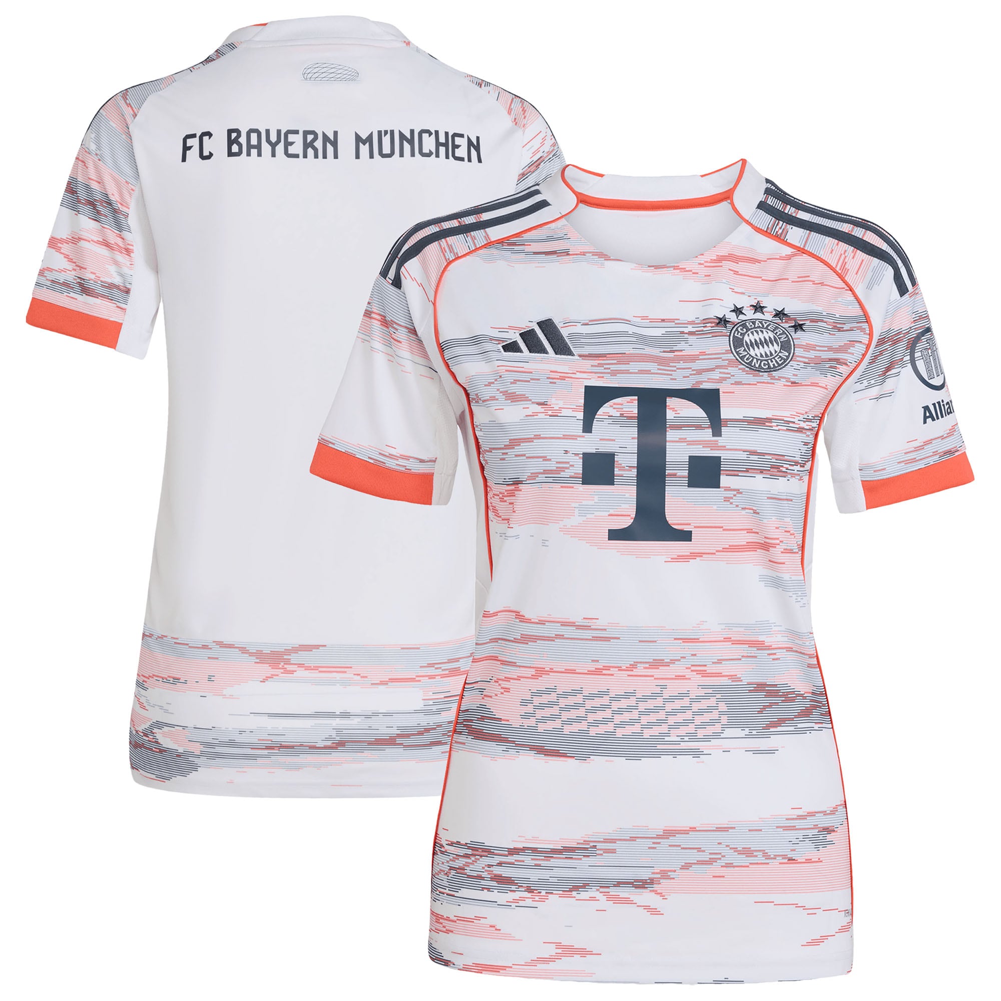 Bayern Munich Away Soccer Jersey 2025/26 - White | FanWearStyle