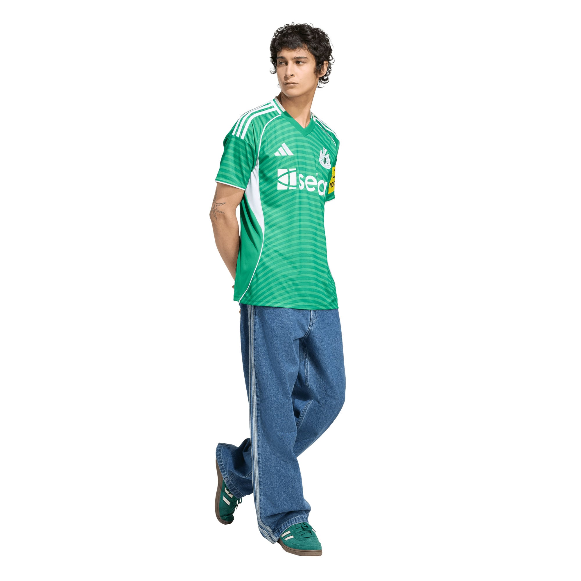 Newcastle United 2025/26 Away Replica Jersey - Green - angle 7