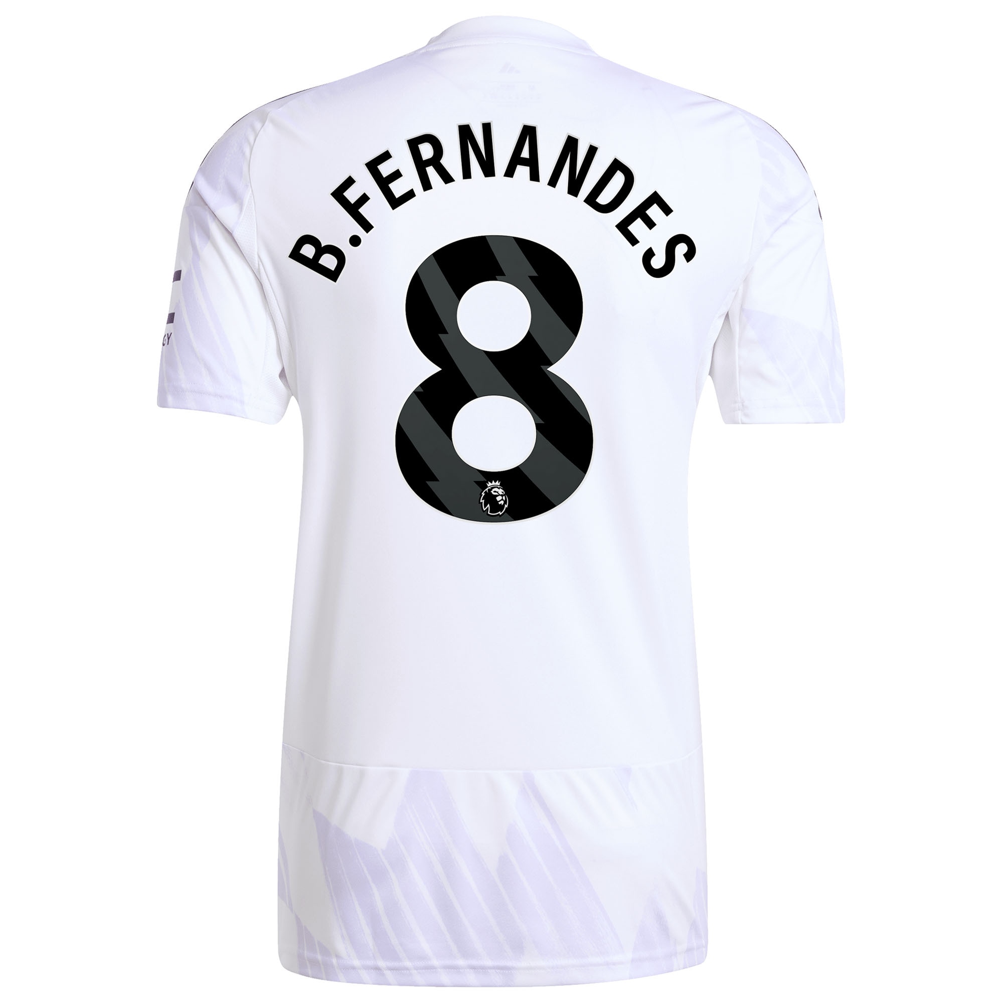 Bruno Fernandes Manchester United 2025/26 Away Replica Player Jersey - White - angle 5