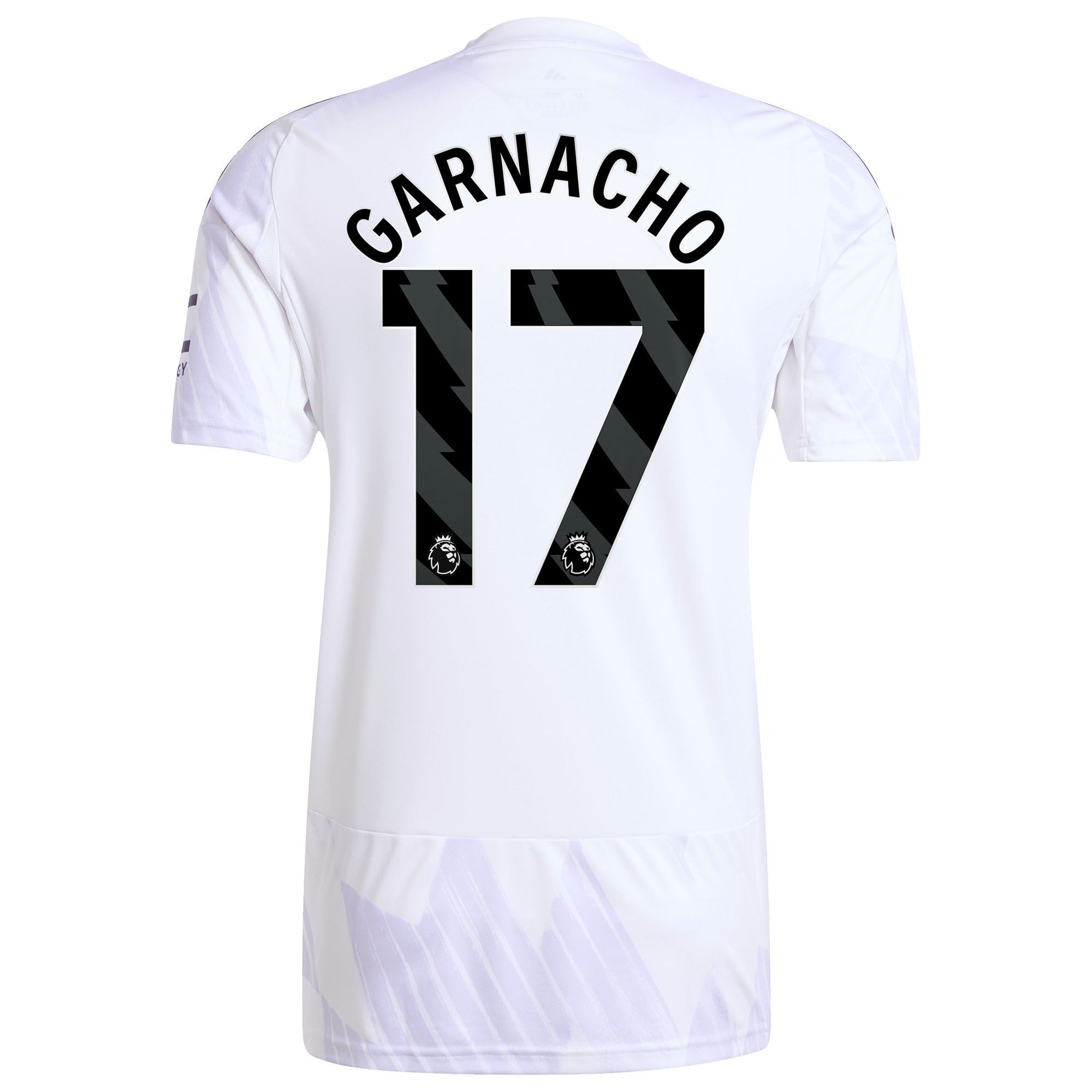Alejandro Garnacho Manchester United 2025/26 Away Replica Player Jersey - White - angle 5