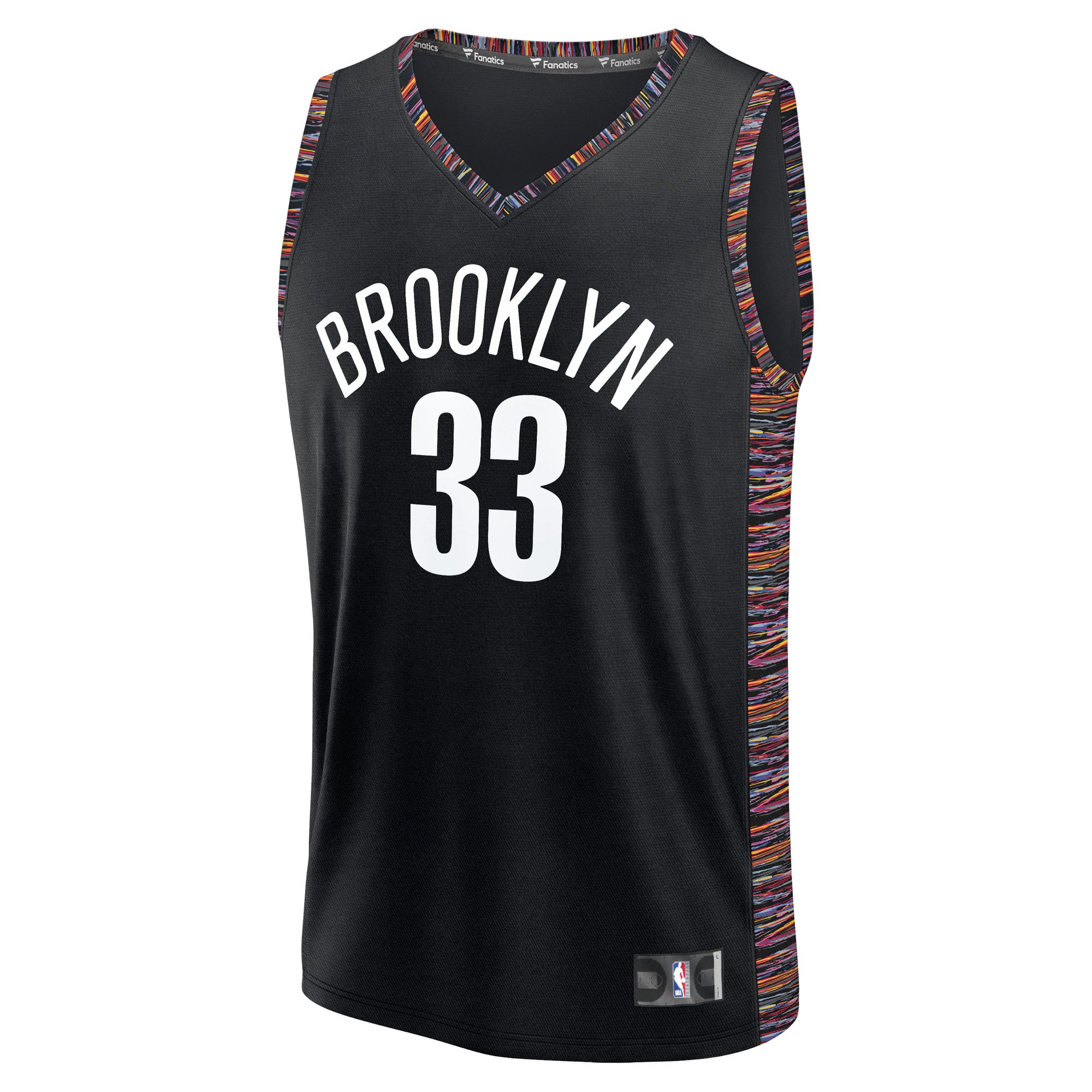 Nic Claxton Brooklyn Nets 2025/26 City Edition Fast Break Jersey - Black - angle 2
