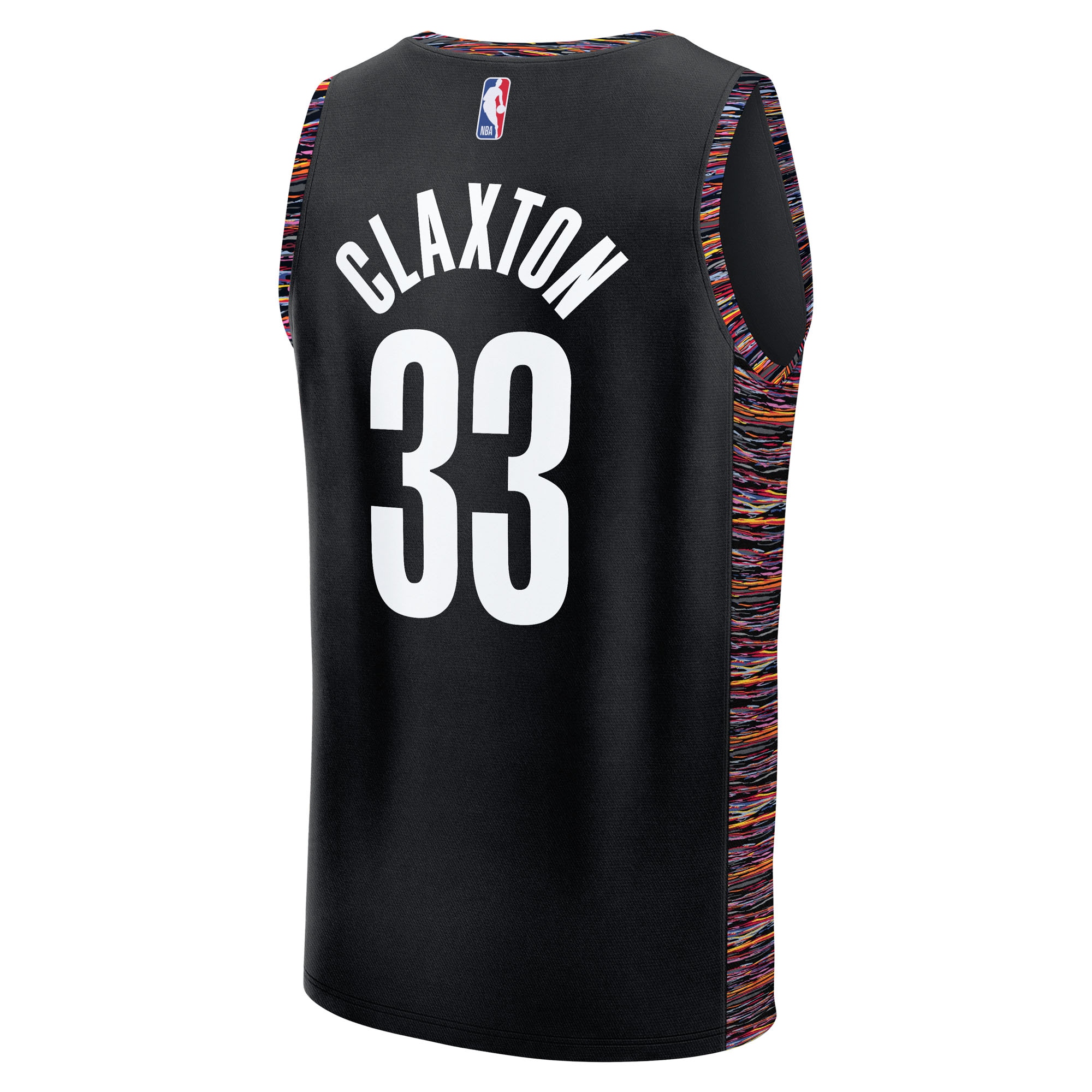 Nic Claxton Brooklyn Nets 2025/26 City Edition Fast Break Jersey - Black - angle 3