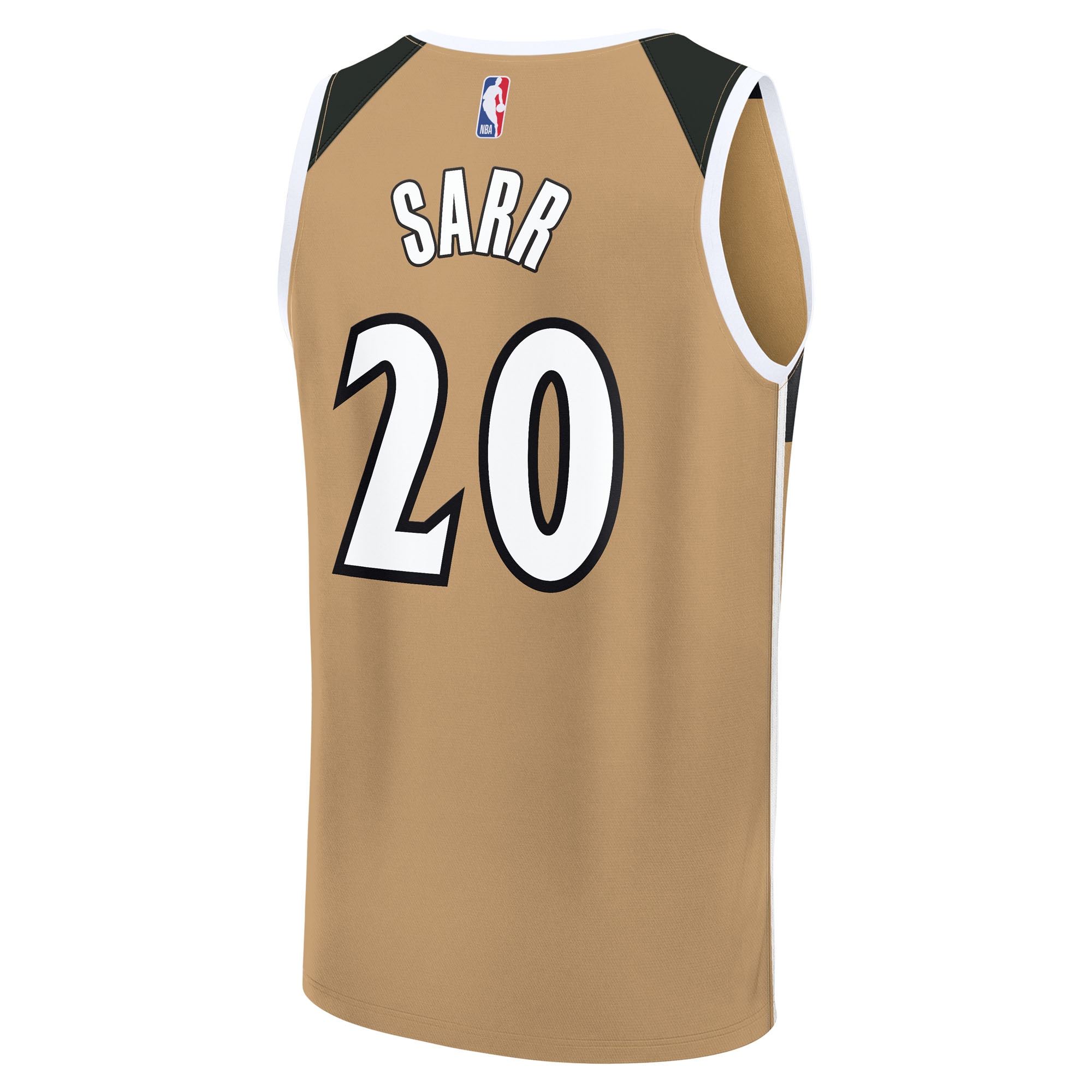Alex Sarr Washington Wizards 2025/26 City Edition Fast Break Jersey - Gold - angle 4