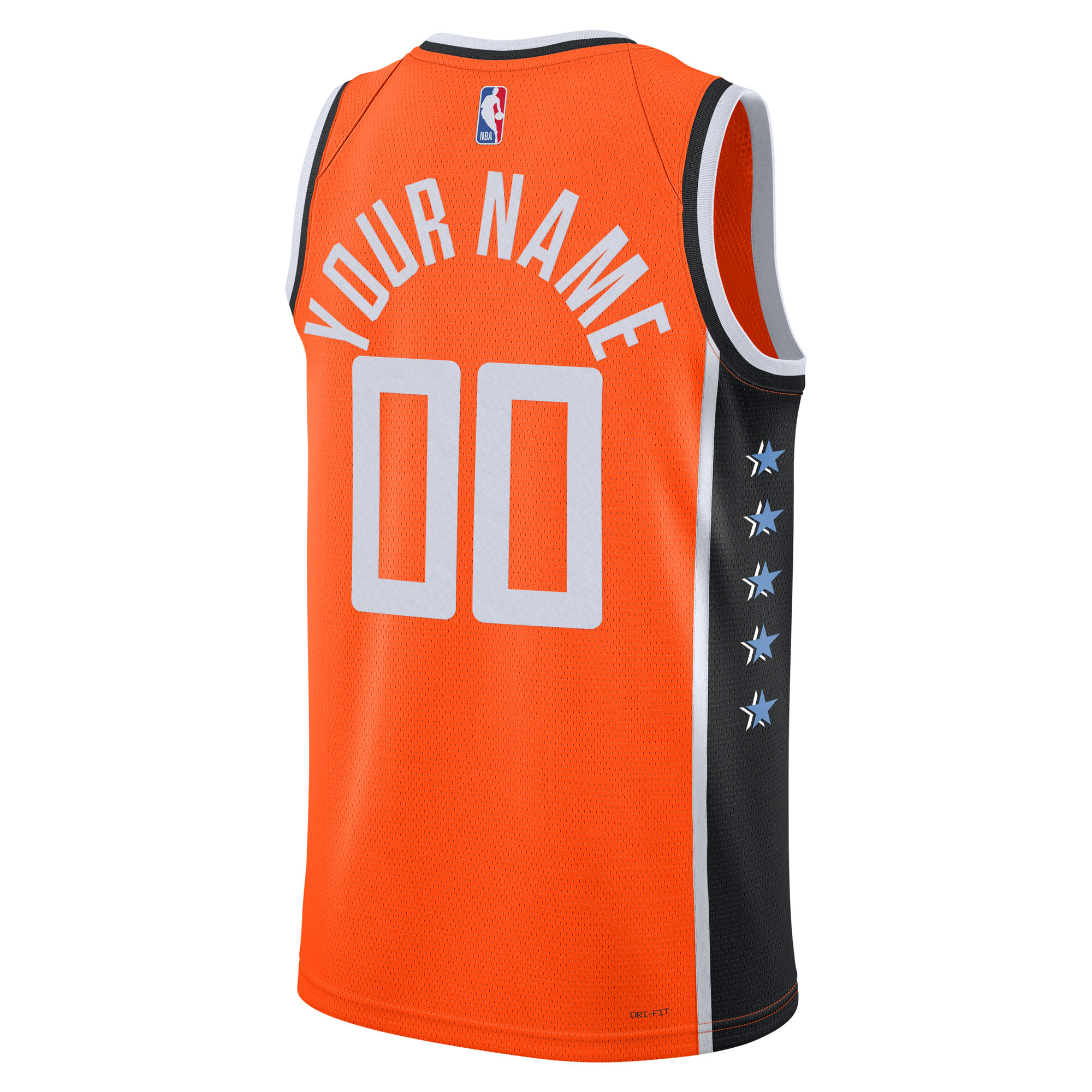 LA Clippers Unisex 2025/26 City Edition Swingman Custom Jersey - Orange - angle 5