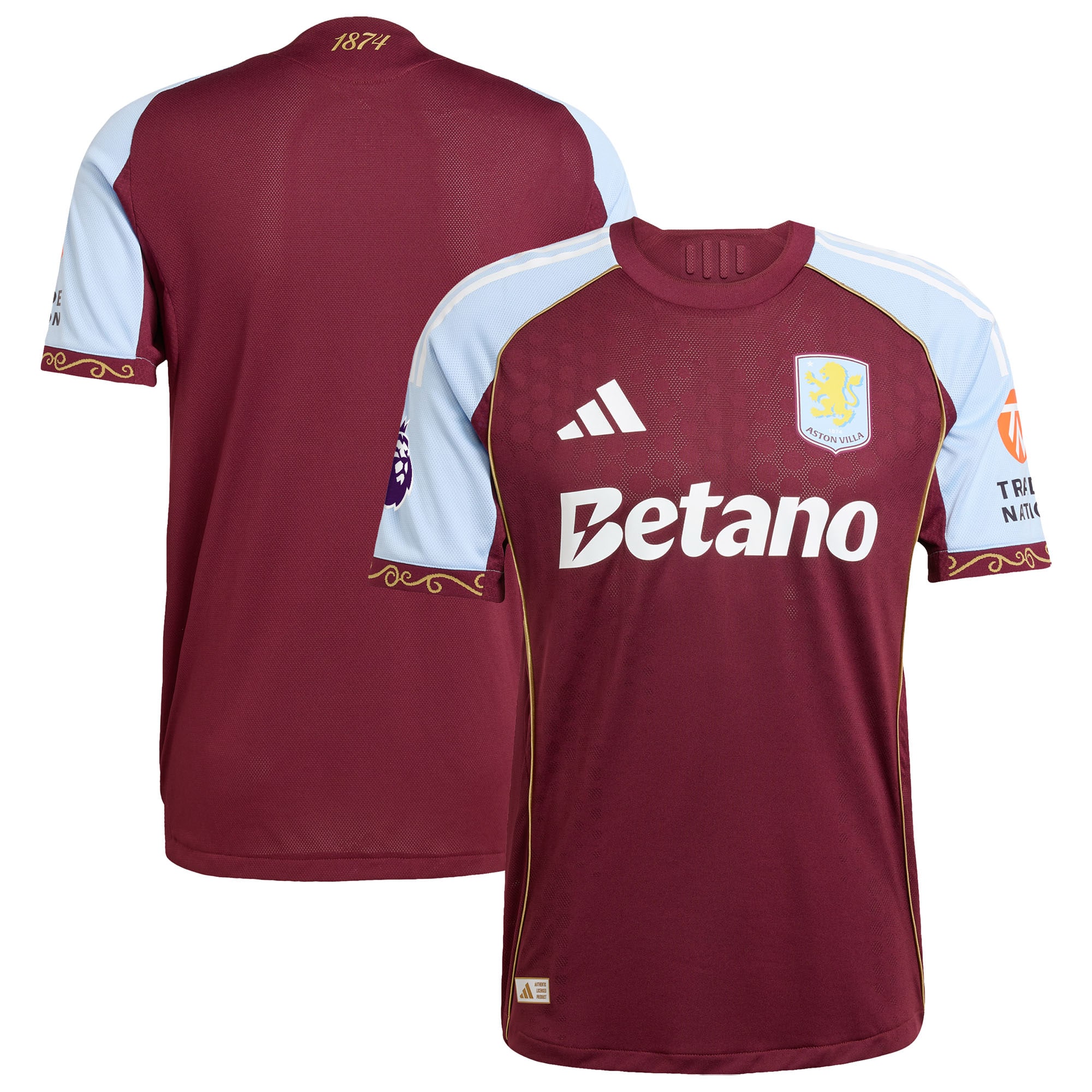 Aston Villa Home Soccer Jersey 2025/26 | FanWearStyle