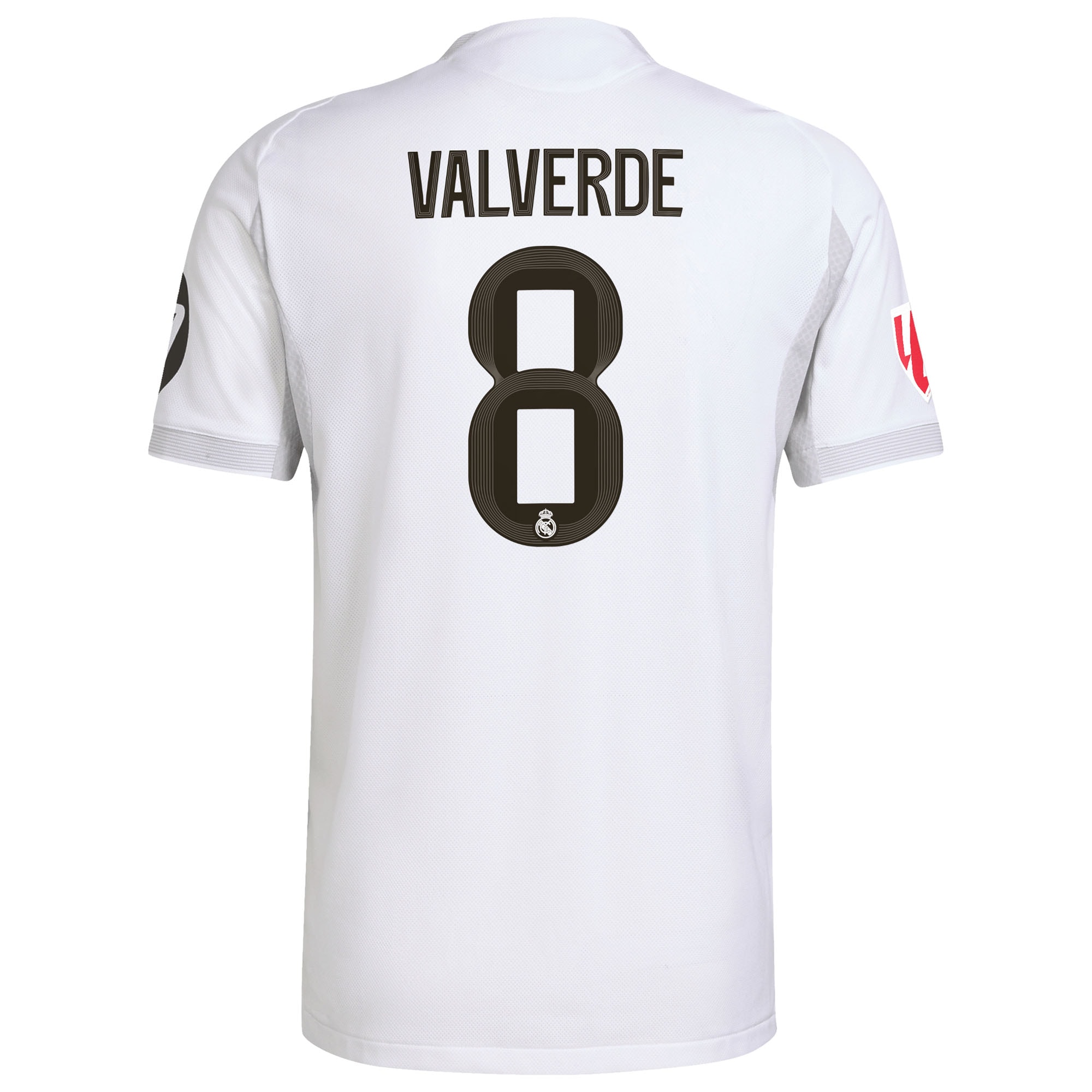 Federico Valverde Real Madrid 2025/26 Home Jersey - White - angle 5