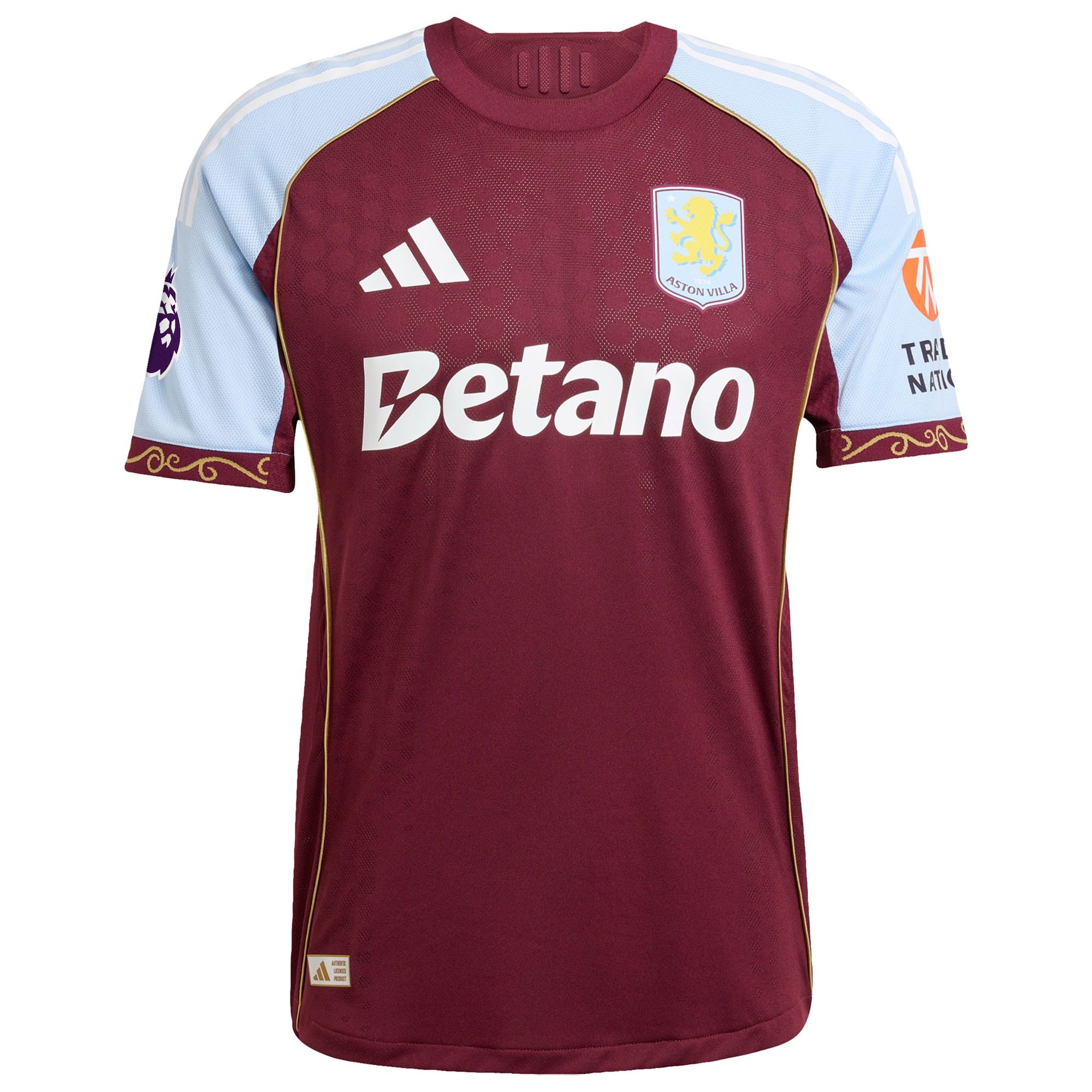 Aston Villa 2025/26 Home Jersey - Claret - angle 7