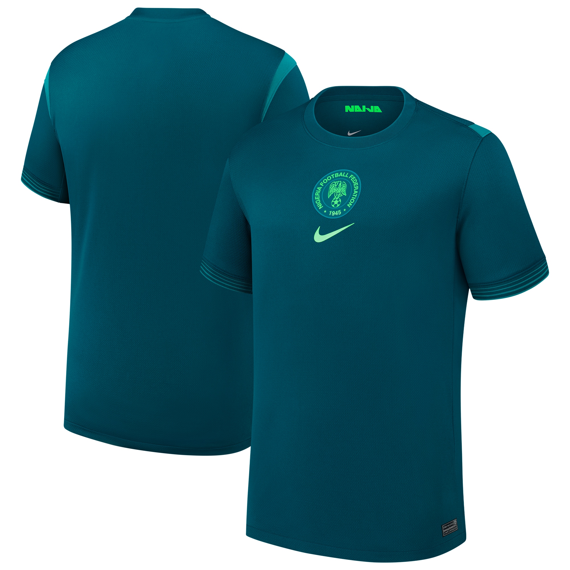 Nigeria Women's National Team 2025/26 Home Replica Jersey - Teal - angle 4