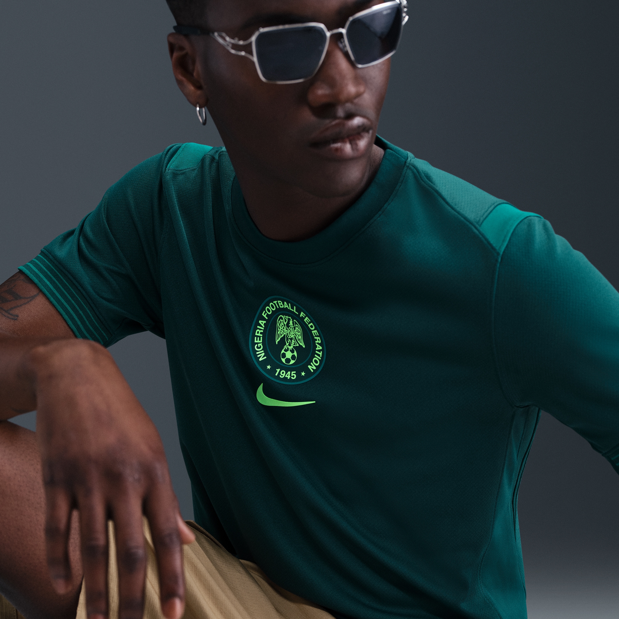 Nigeria Women's National Team 2025/26 Home Replica Jersey - Teal - angle 7