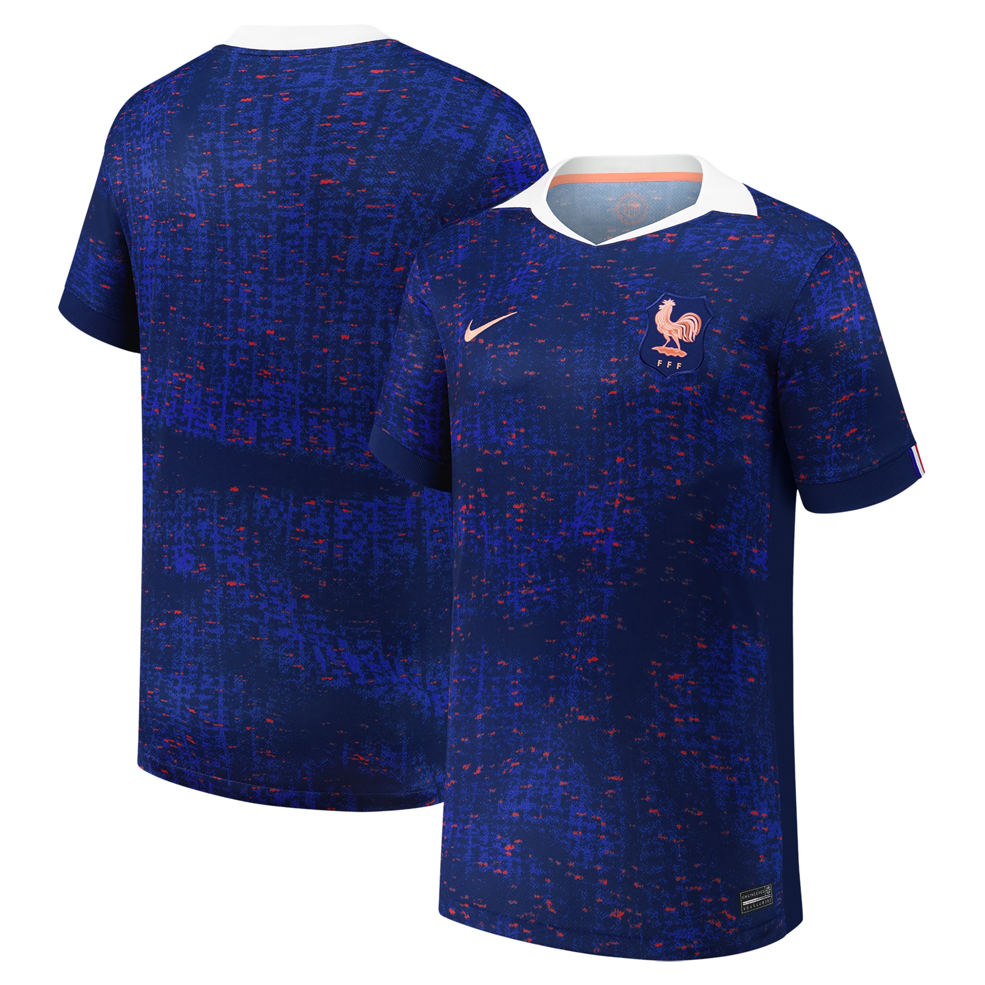 France Women's National Team Youth 2025/26 Home Replica Jersey - Blue - angle 4