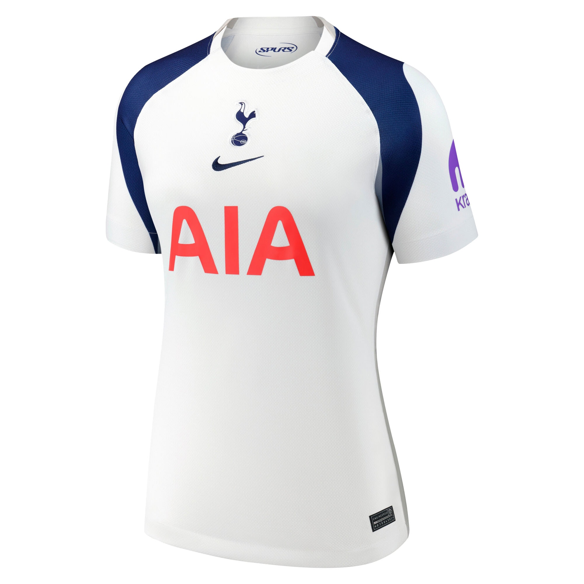 Tottenham Hotspur Women's 2025/26 Home Replica Custom Jersey - White - angle 4