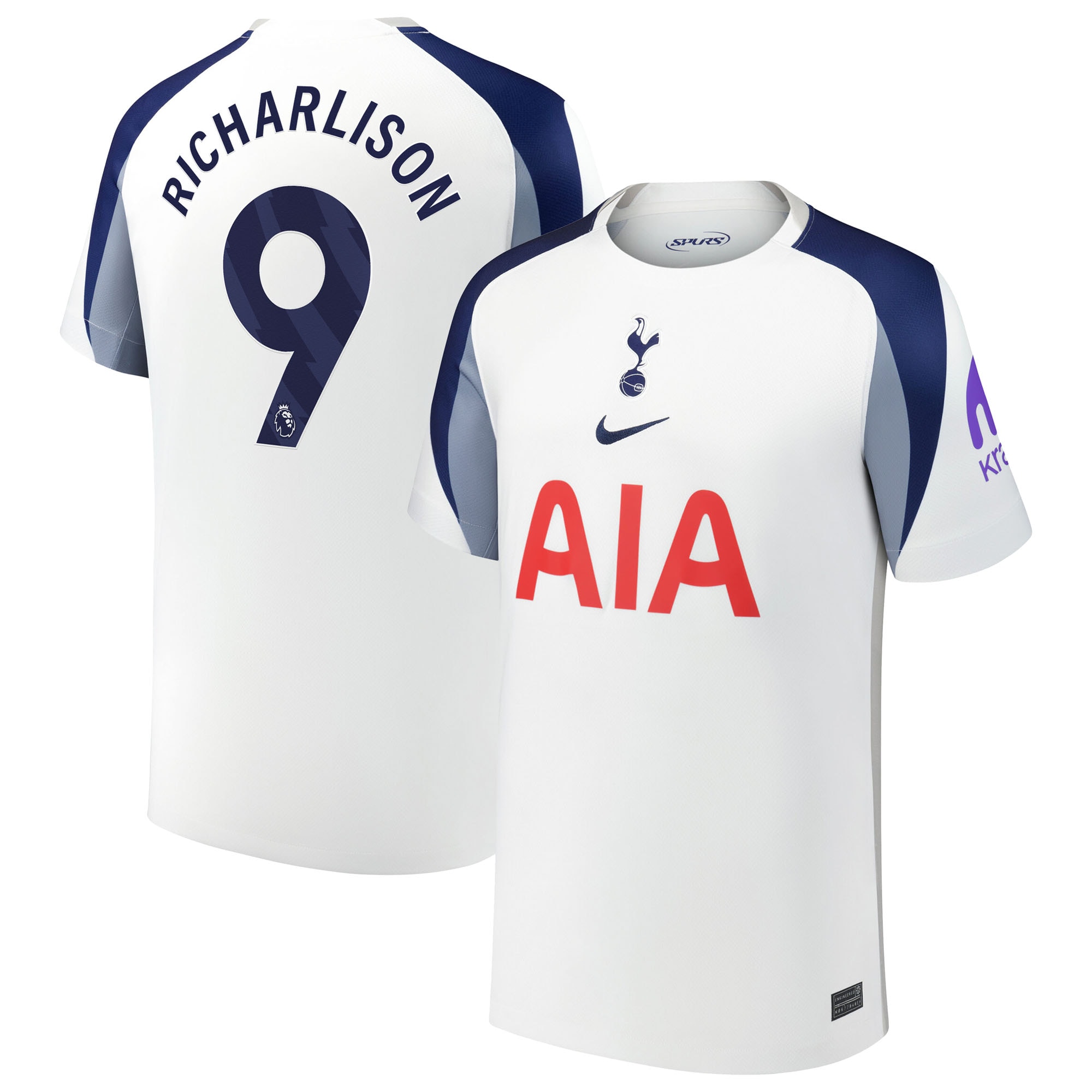 Richarlison Tottenham Hotspur Home Soccer Jersey - White | FanWearStyle