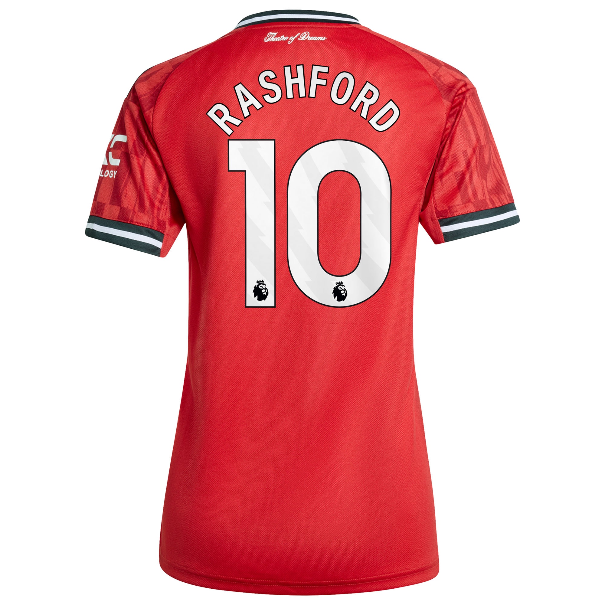 Marcus Rashford Manchester United Women's Home 2025/26 Replica Player Jersey - Red - angle 5