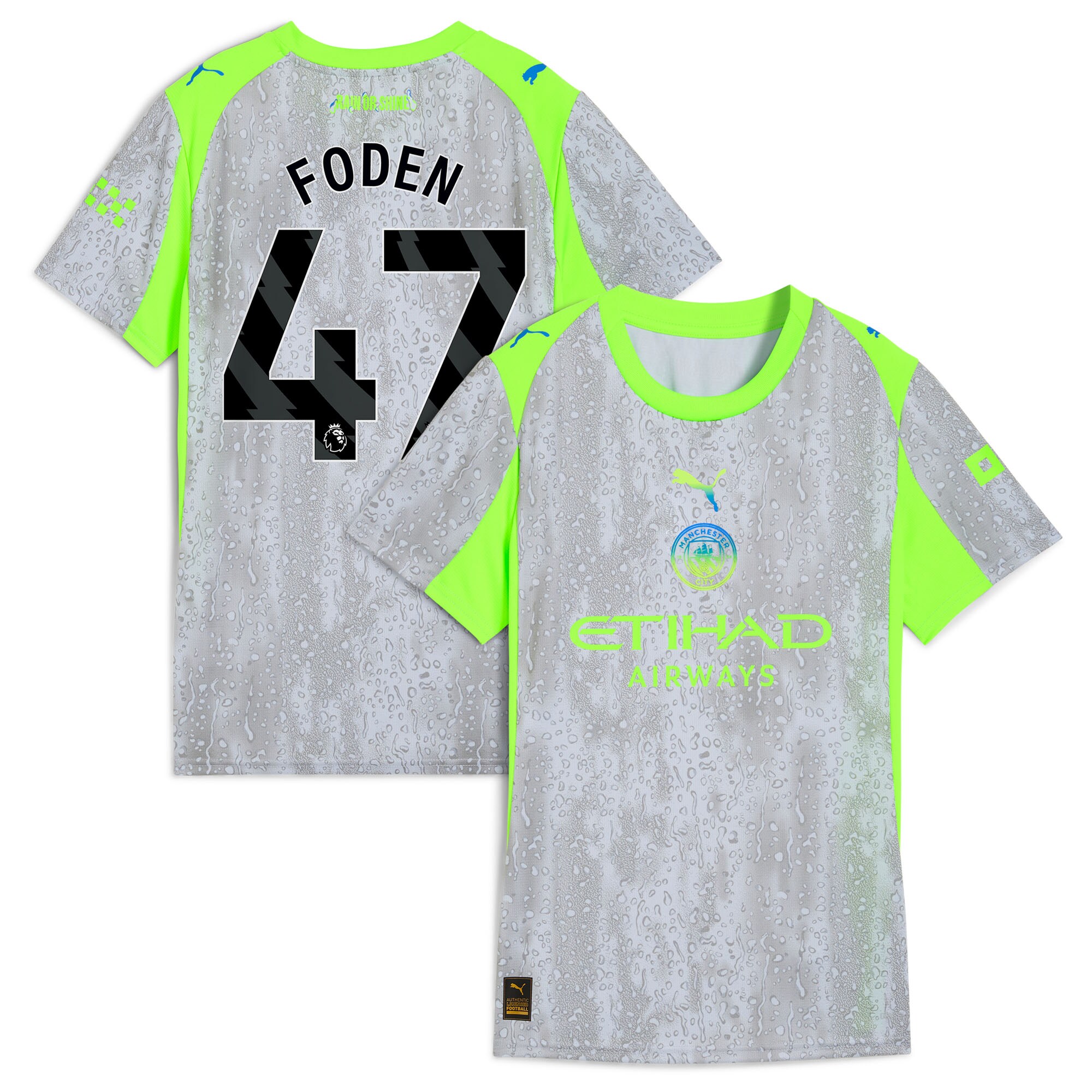 Manchester City Women's 2025/26 Third Replica Jersey - Green/Neon Green - angle 3