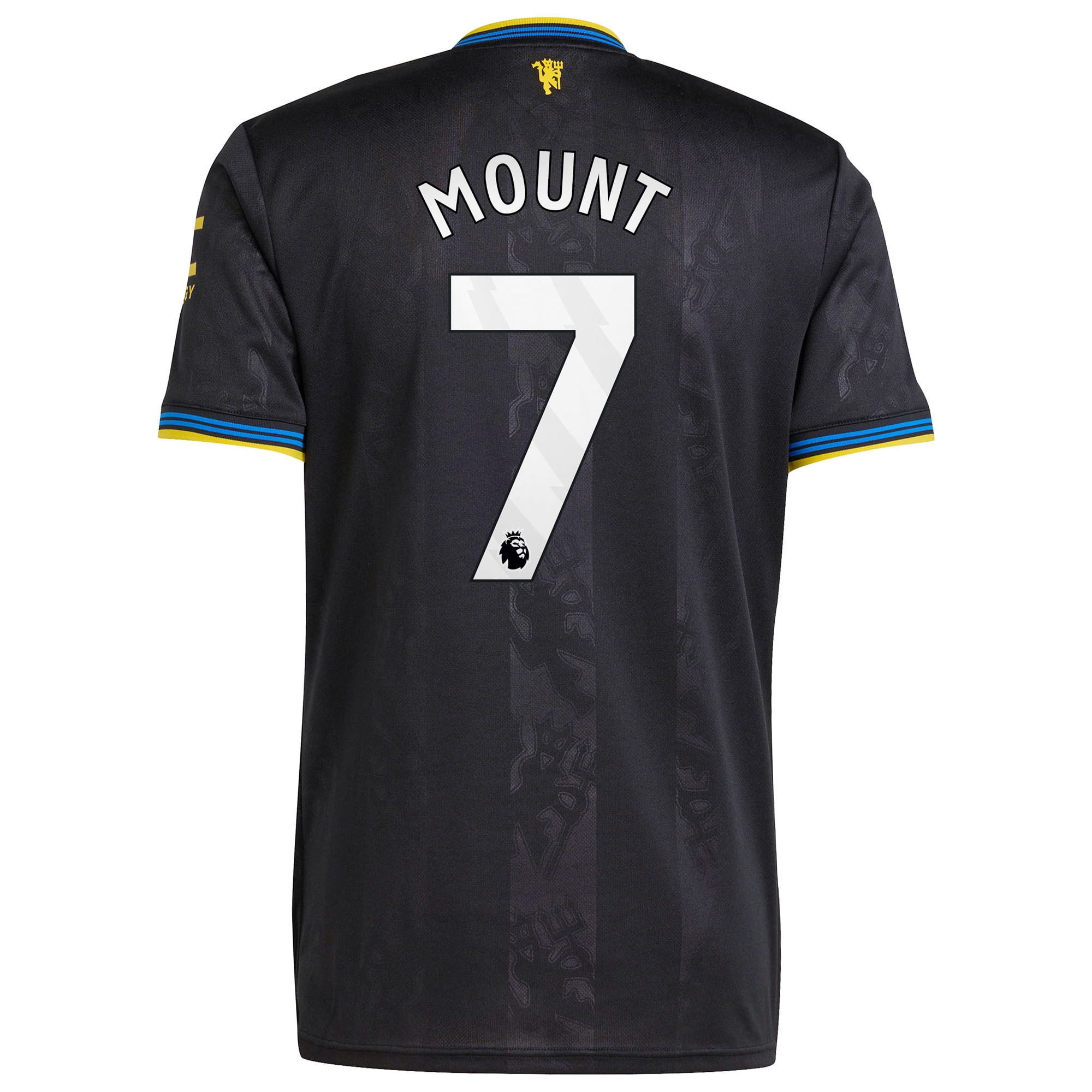 Mason Mount Manchester United 2025/26 Third Replica Player Jersey - Black - angle 5