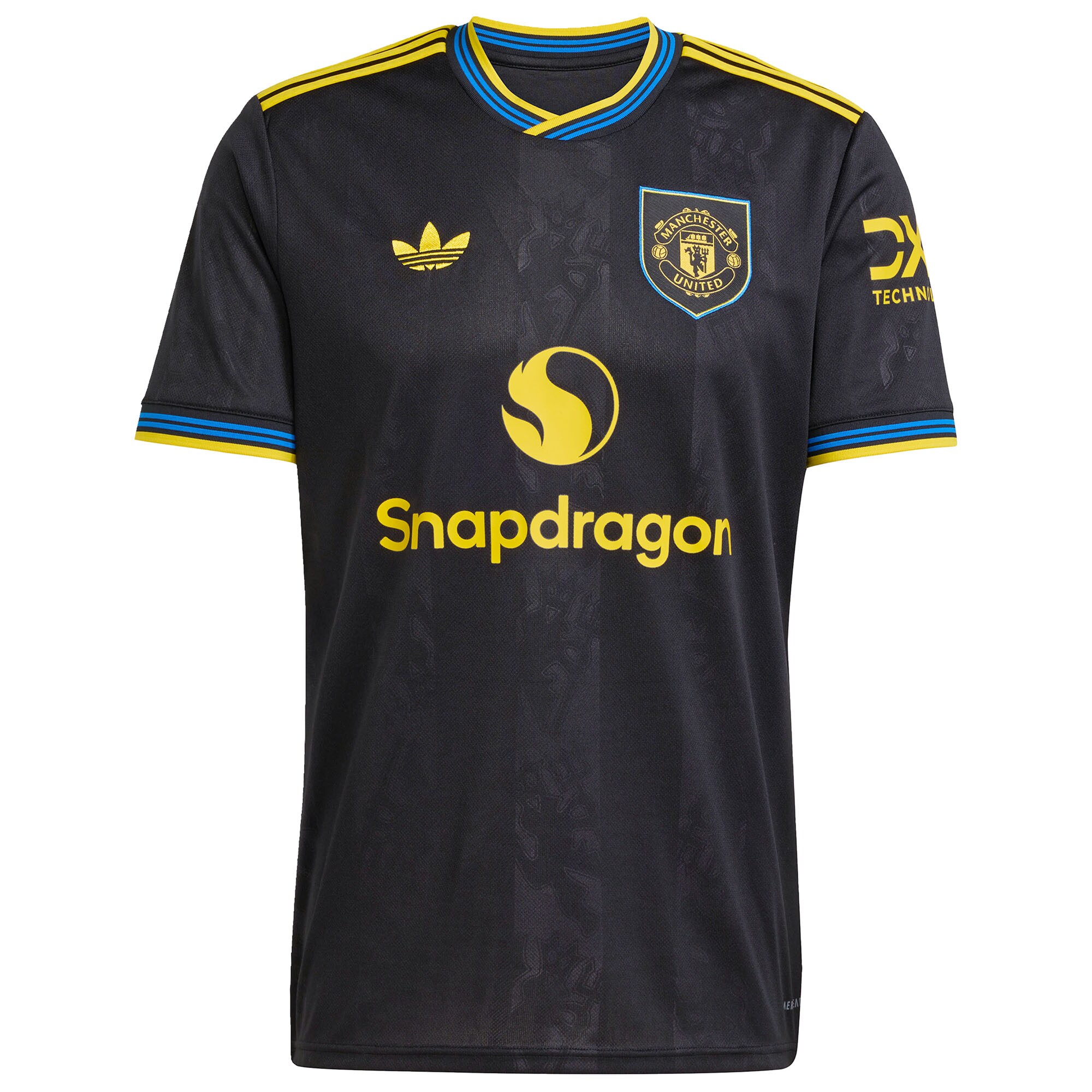Bruno Fernandes Manchester United 2025/26 Third Replica Player Jersey - Black - angle 4