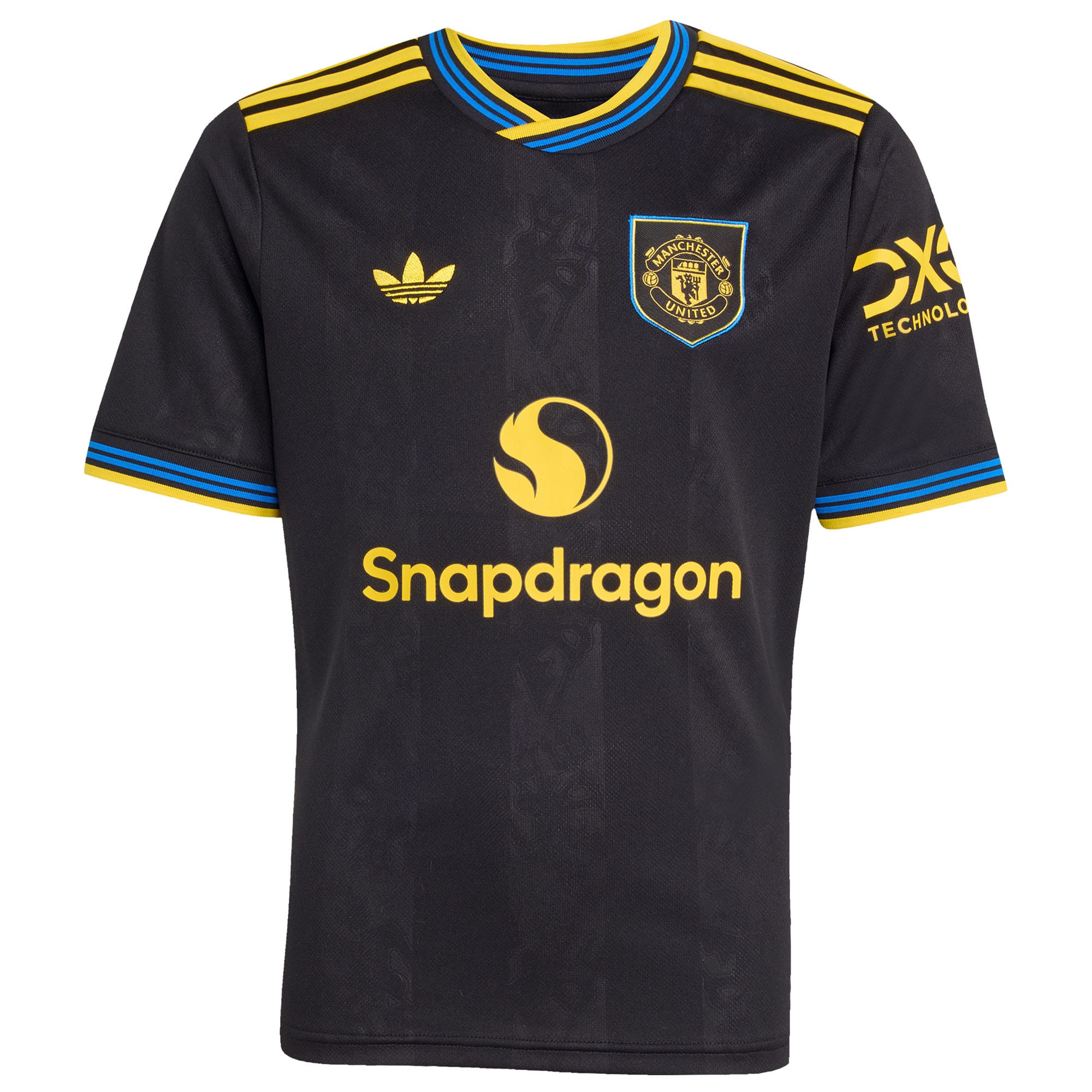 Bruno Fernandes Manchester United Youth 2025/26 Third Replica Player Jersey - Black - angle 4