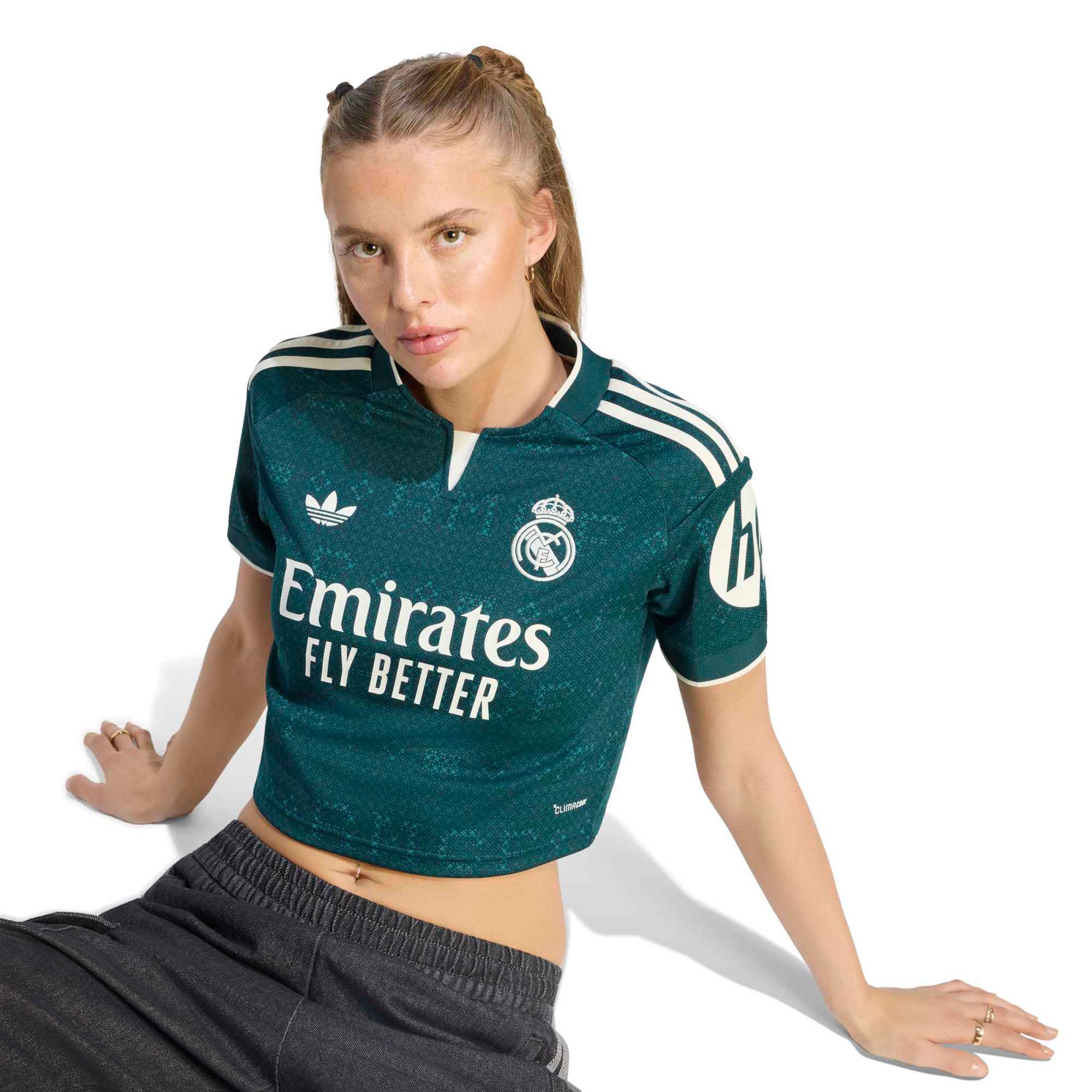 Real Madrid Women's 2026/27 Away Cropped Replica Jersey - Green - angle 8