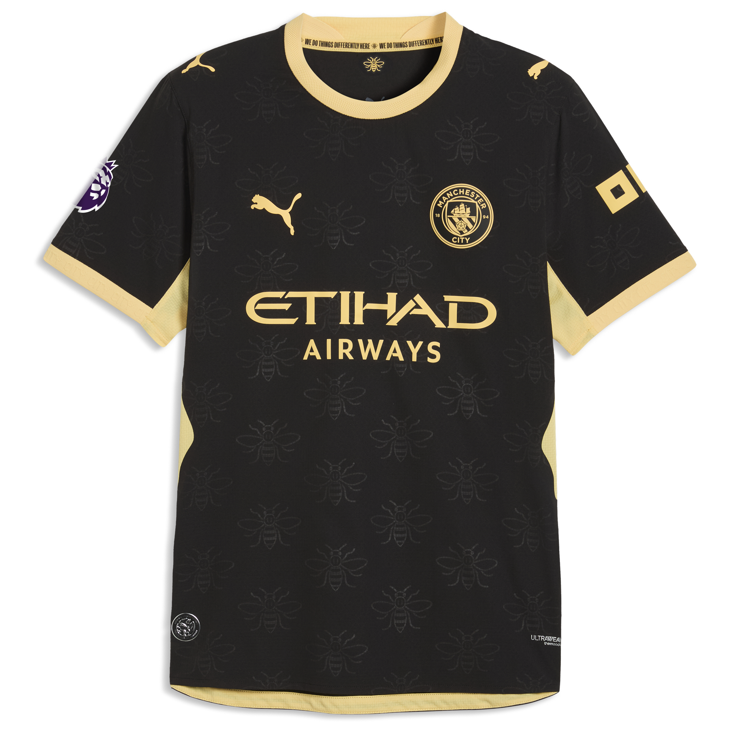 Phil Foden #47 Manchester City 2026/27 Away On-Field Jersey - Black - angle 3