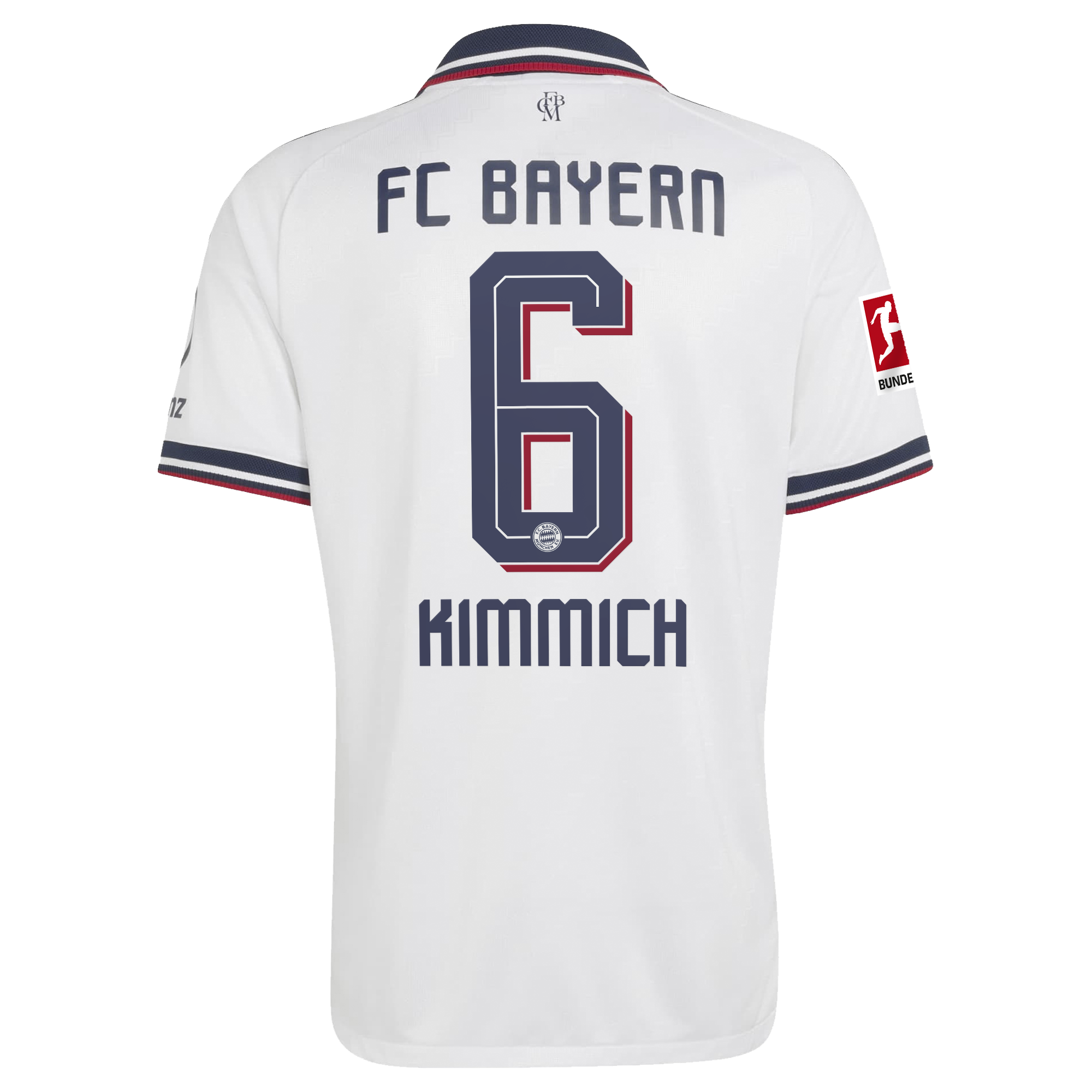 Joshua Kimmich Bayern Munich 2026/27 Away On-Field Jersey - White - angle 4