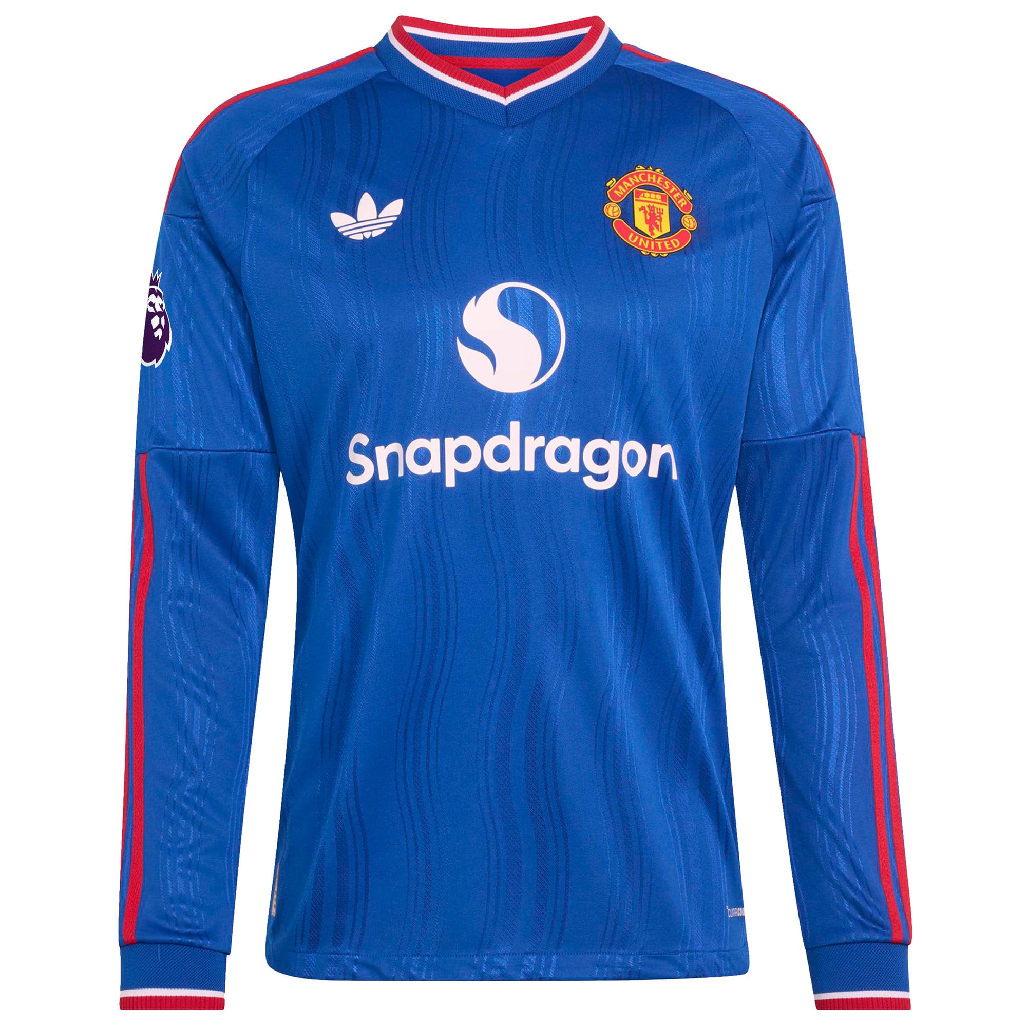 Bruno Fernandes Manchester United 2026/27 Away On-Field Long Sleeve Jersey - Royal - angle 4