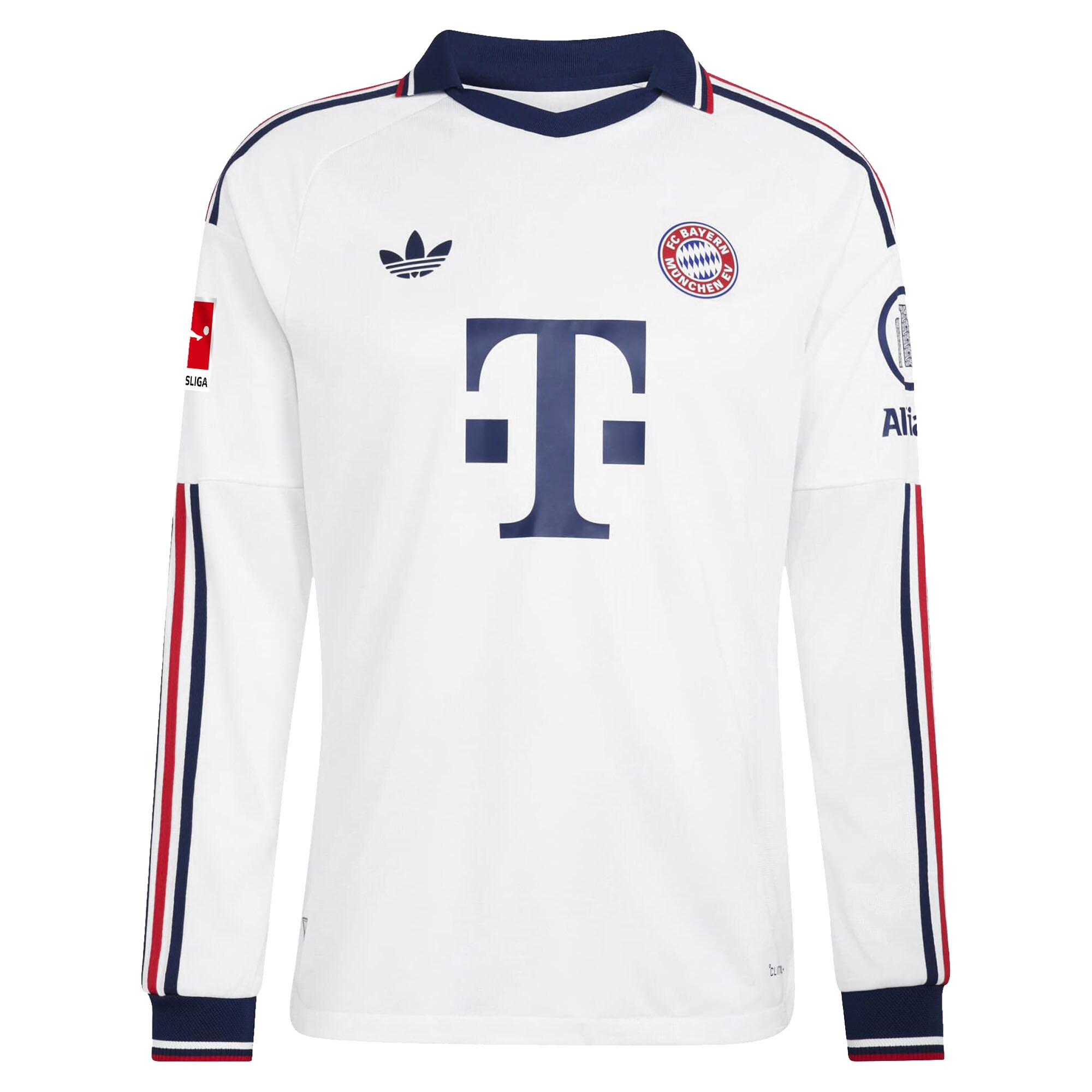 Jamal Musiala #42 Bayern Munich 2026/27 Away On-Field Long Sleeve Jersey - White - angle 4